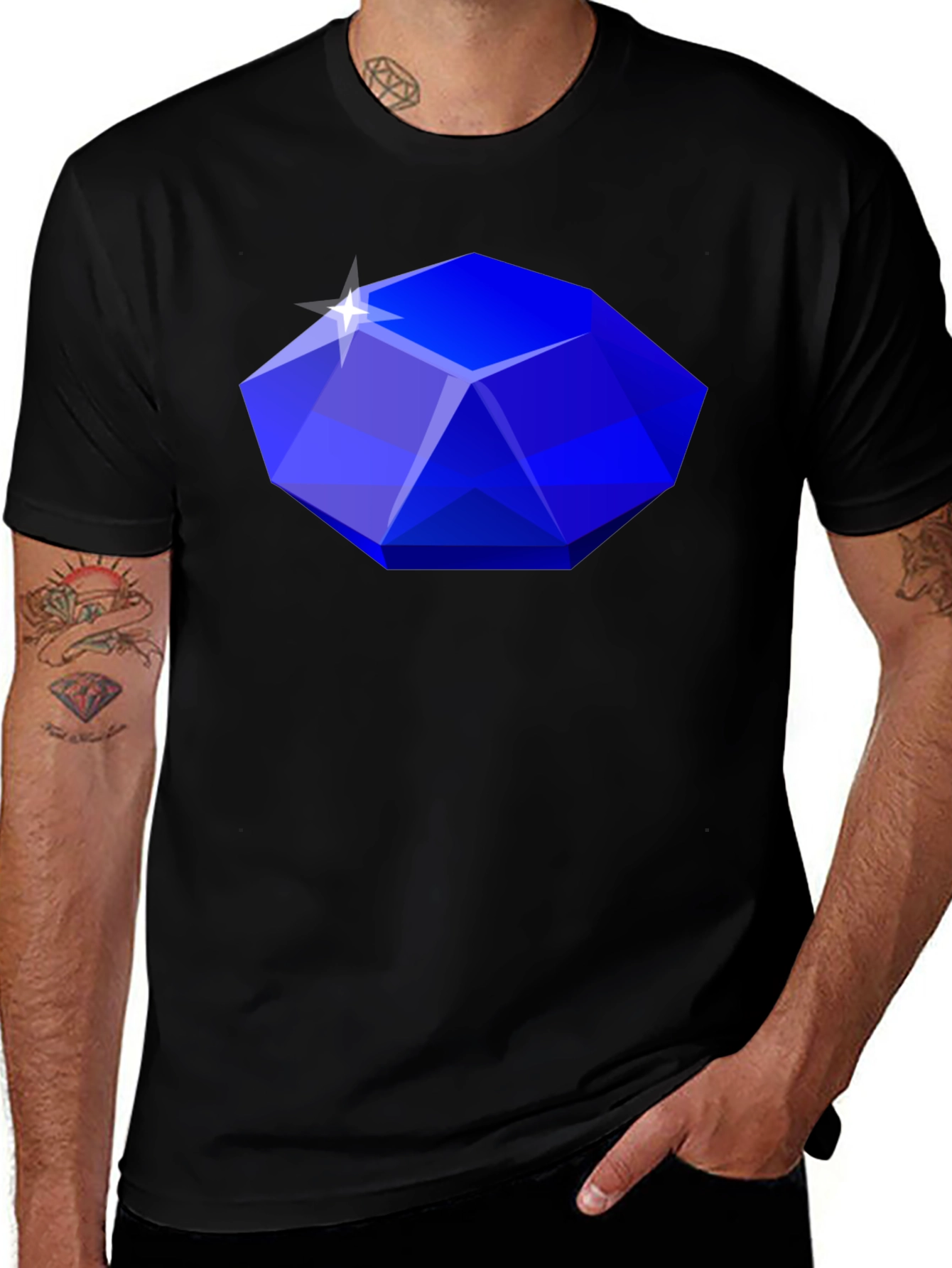 Gemstone Graphic Tee - Stylish Statement Shirt