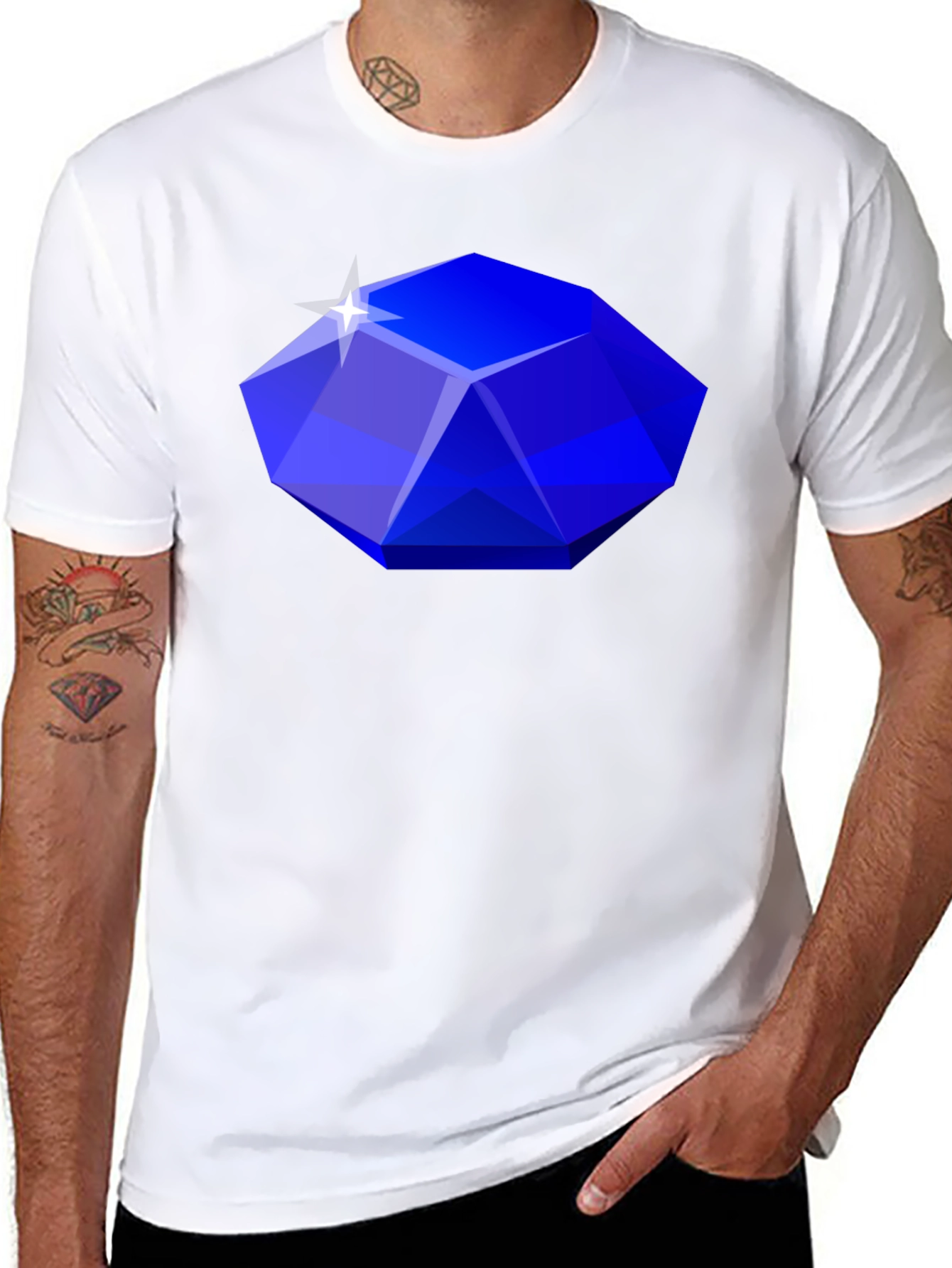Gemstone Graphic Tee - Stylish Statement Shirt