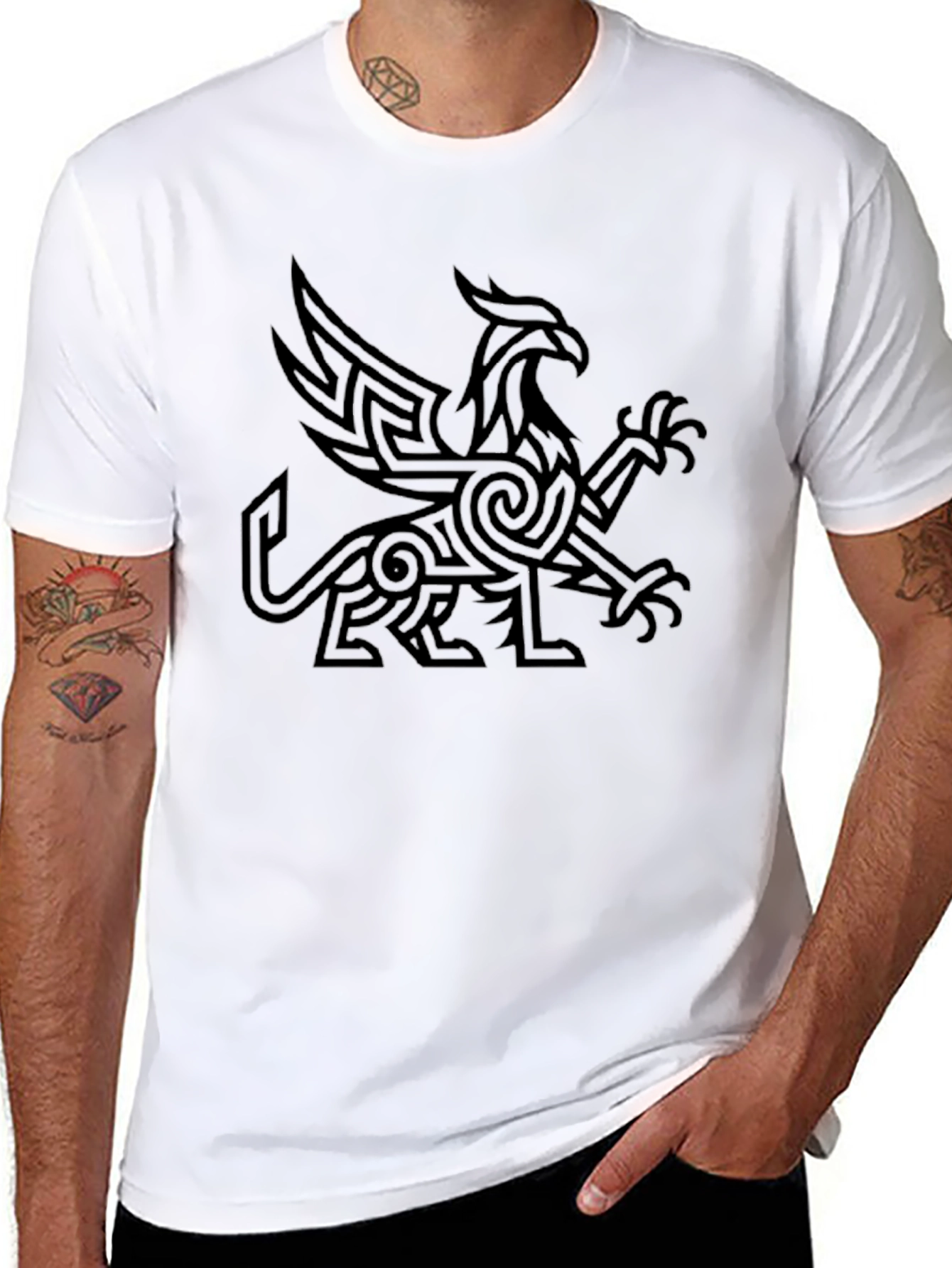 Griffin Graphic Tee - Mens Black T-Shirt