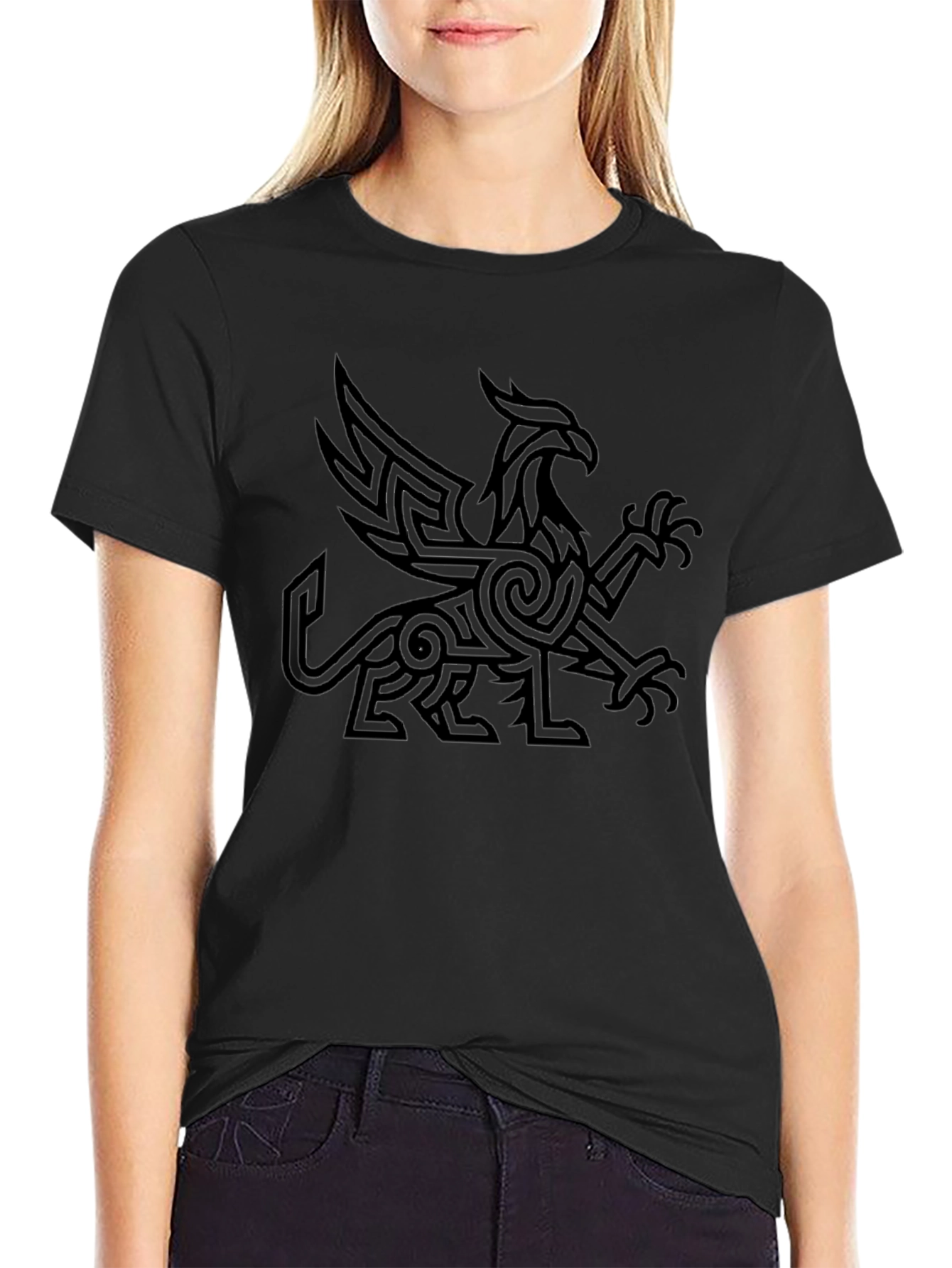Griffin Graphic Tee - Mens Black T-Shirt