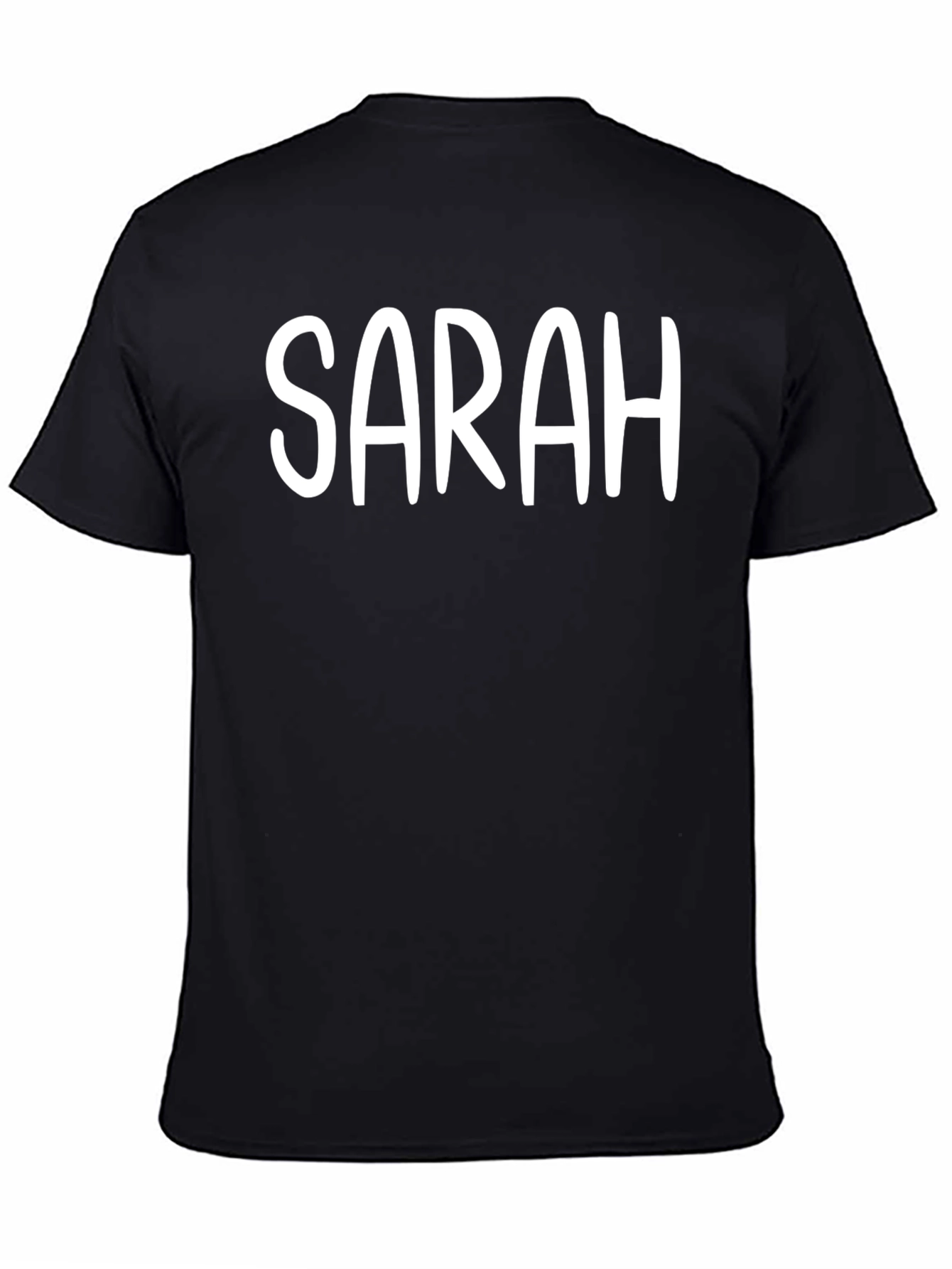 Personalized SARAH Black T-Shirt