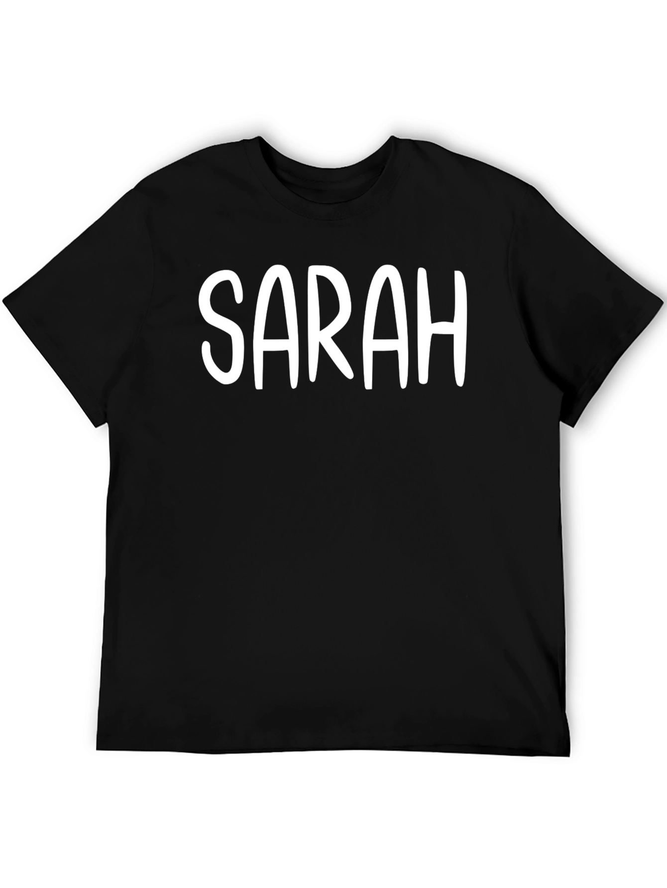 Personalized SARAH Black T-Shirt