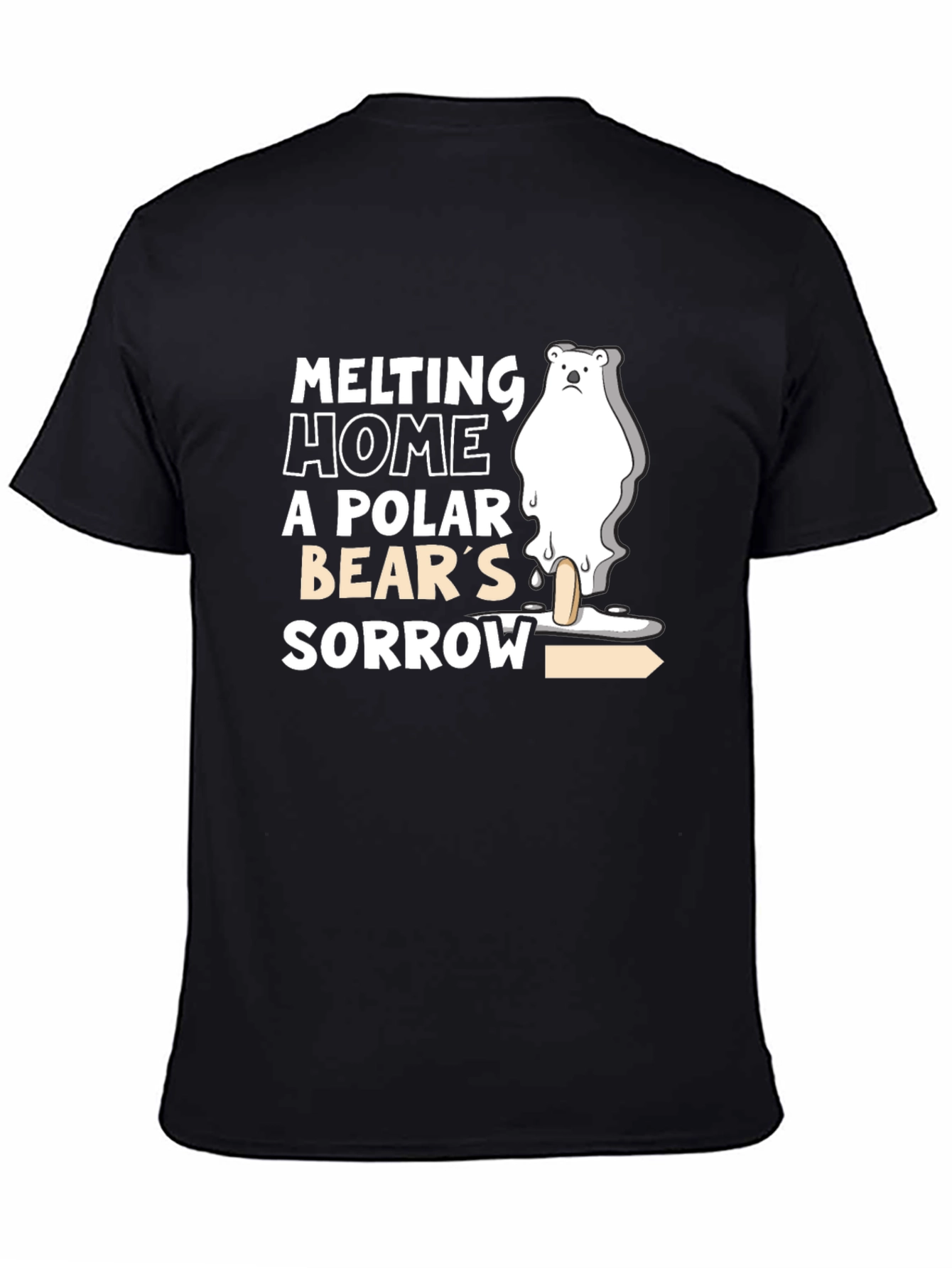 Melting Home Polar Bears Sorrow Graphic Tee