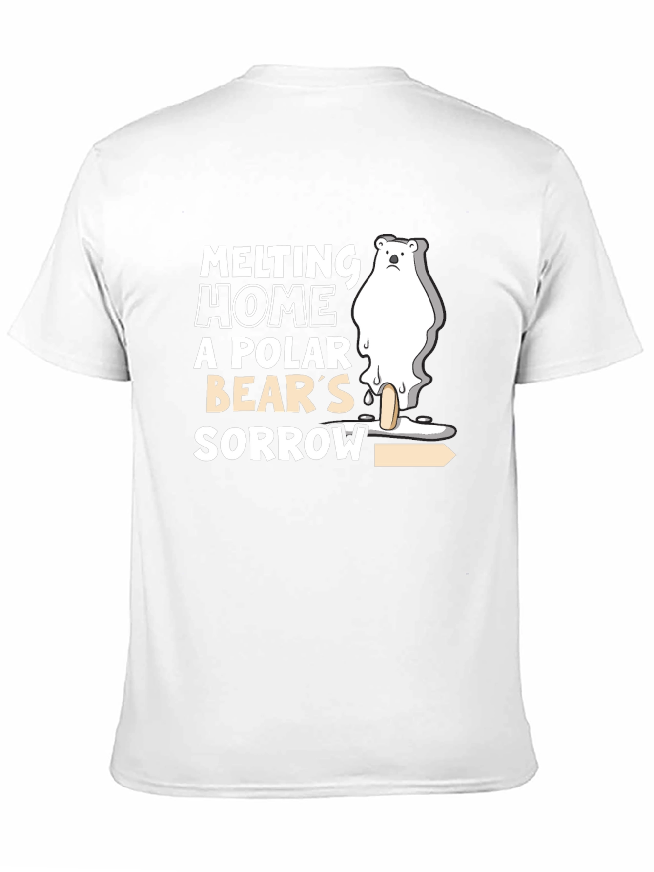 Melting Home Polar Bears Sorrow Graphic Tee