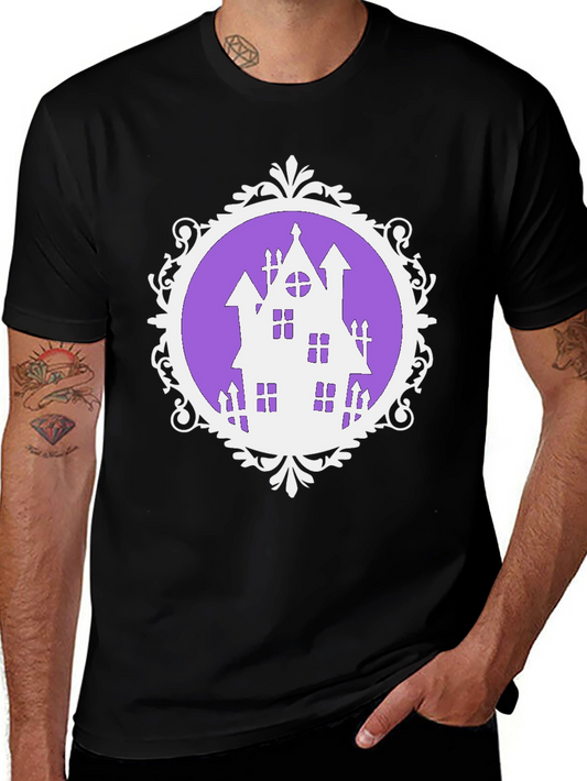 Haunted House Halloween Graphic Tee