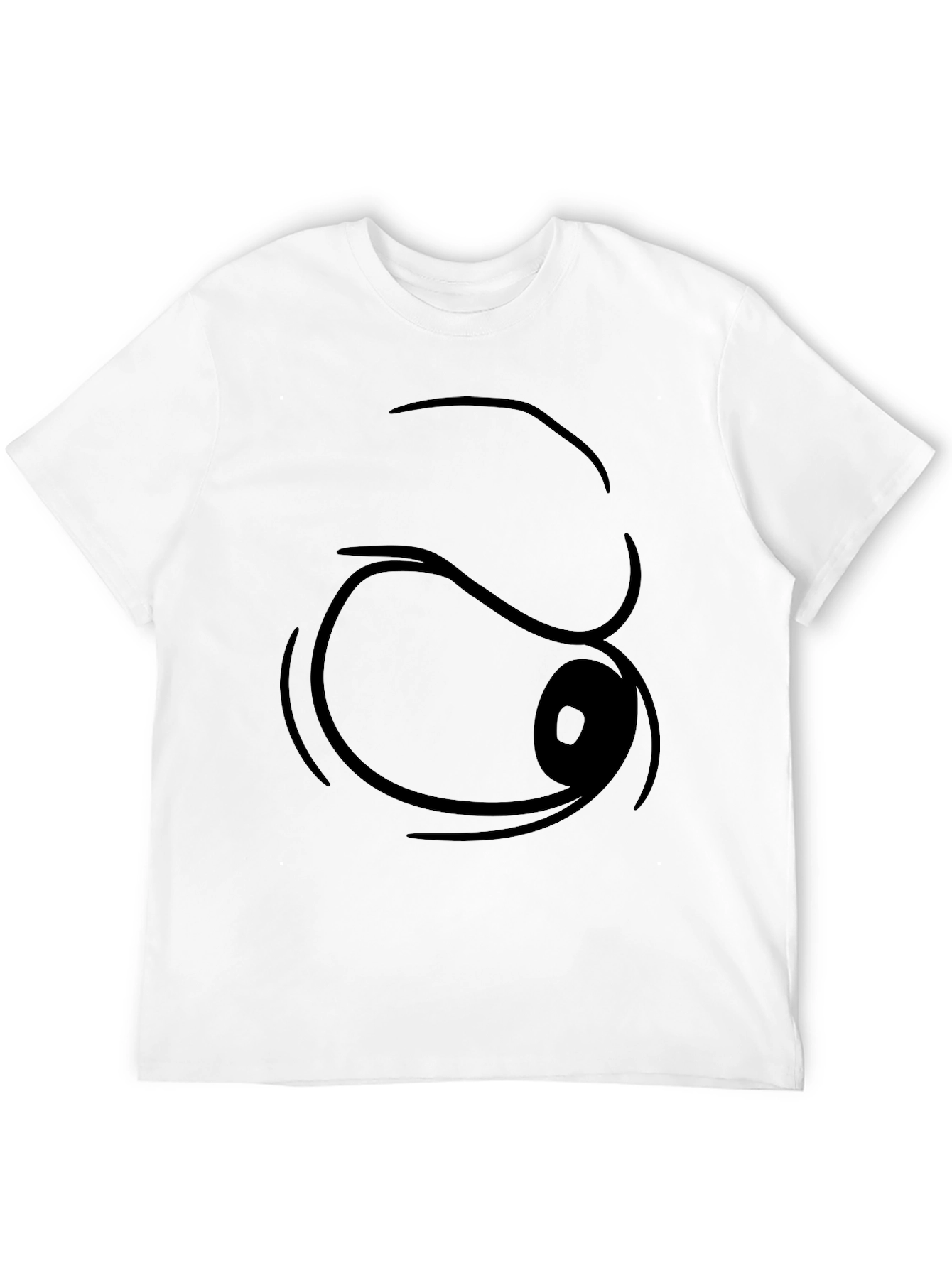Funny Cartoon Eye T-Shirt - Black Graphic Tee