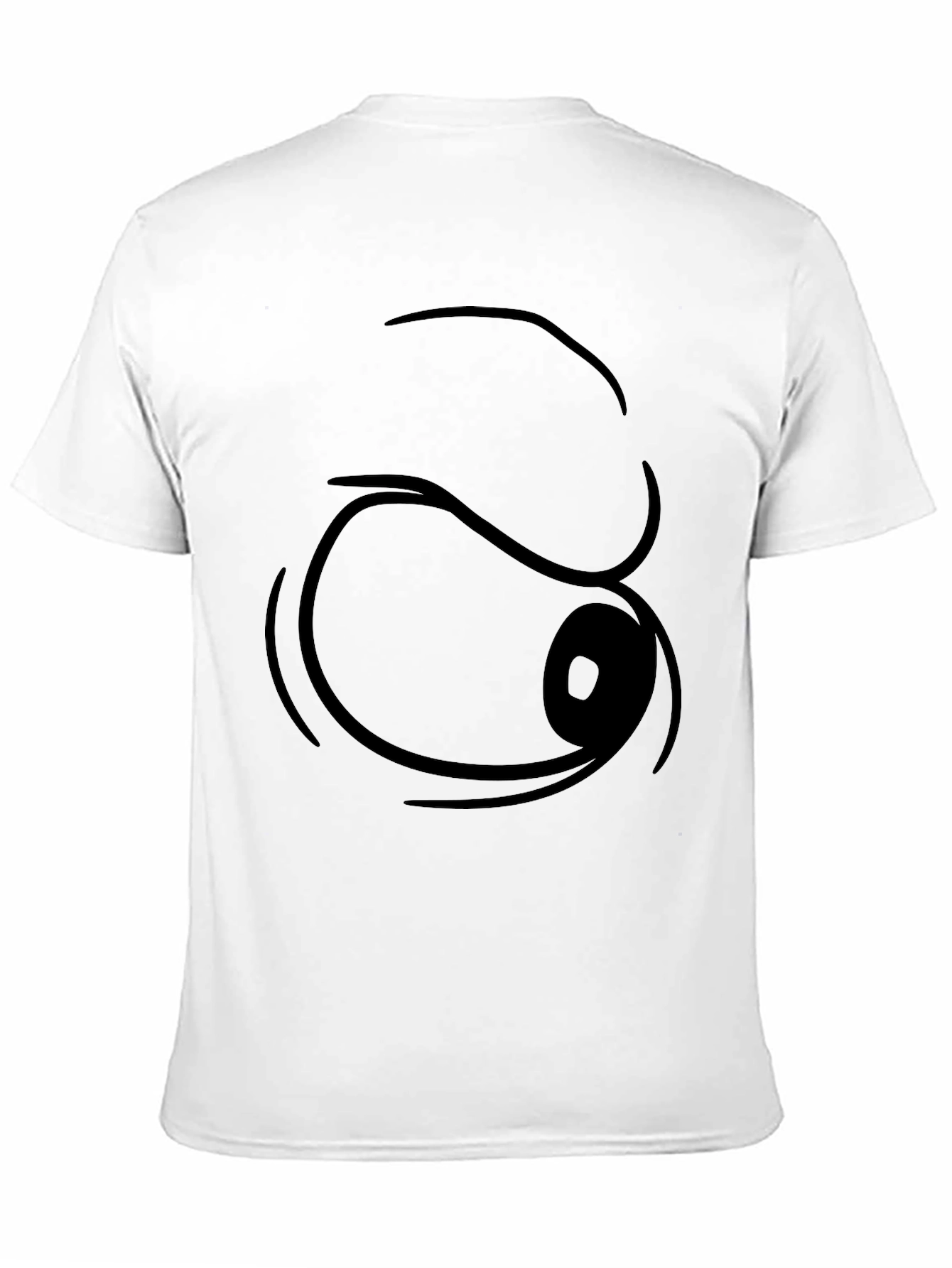 Funny Cartoon Eye T-Shirt - Black Graphic Tee