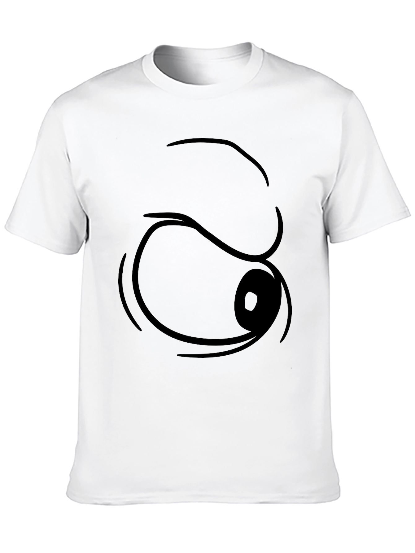 Funny Cartoon Eye T-Shirt - Black Graphic Tee