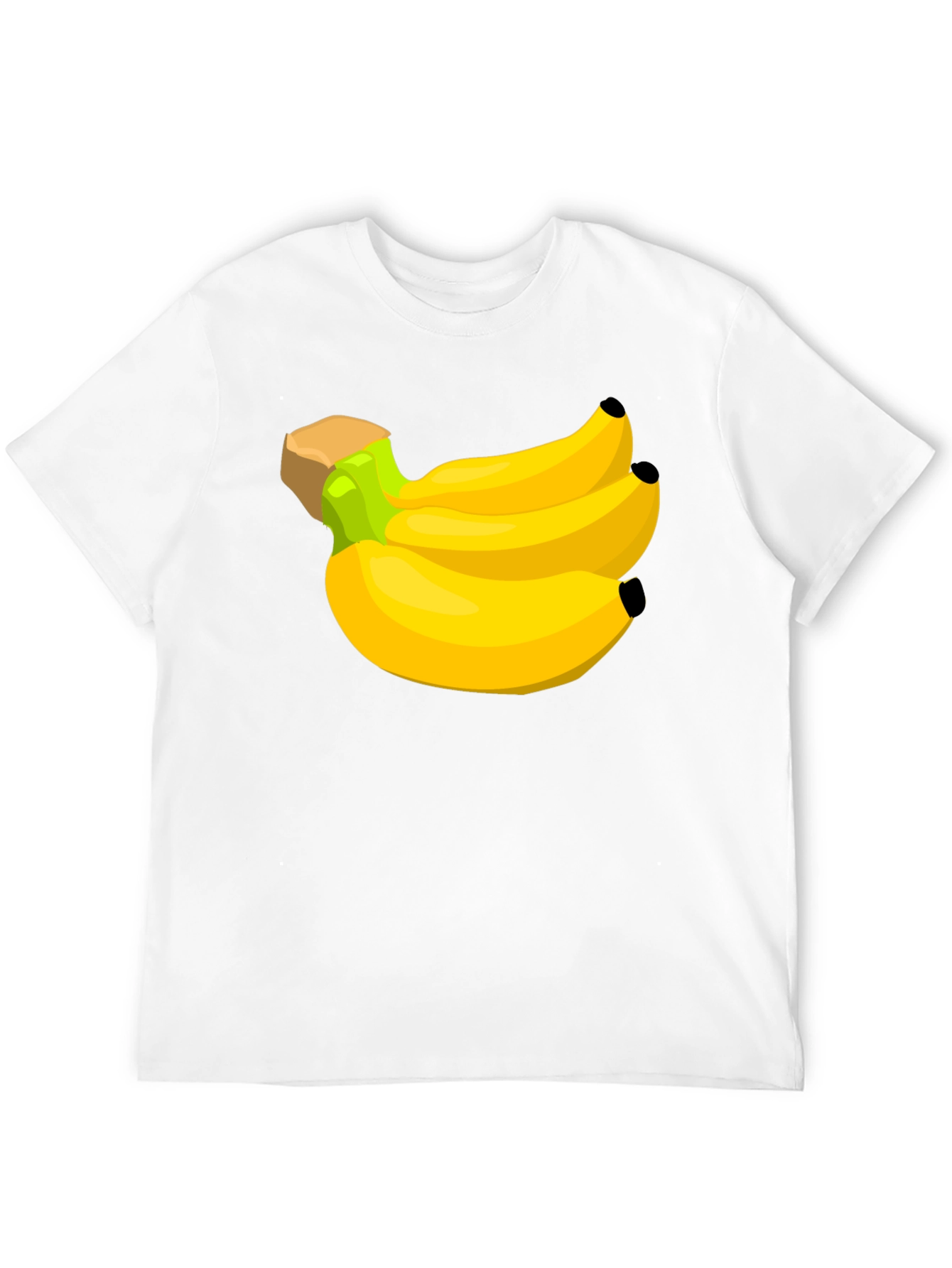 Banana Bunch Graphic Tee - Black Cotton T-Shirt