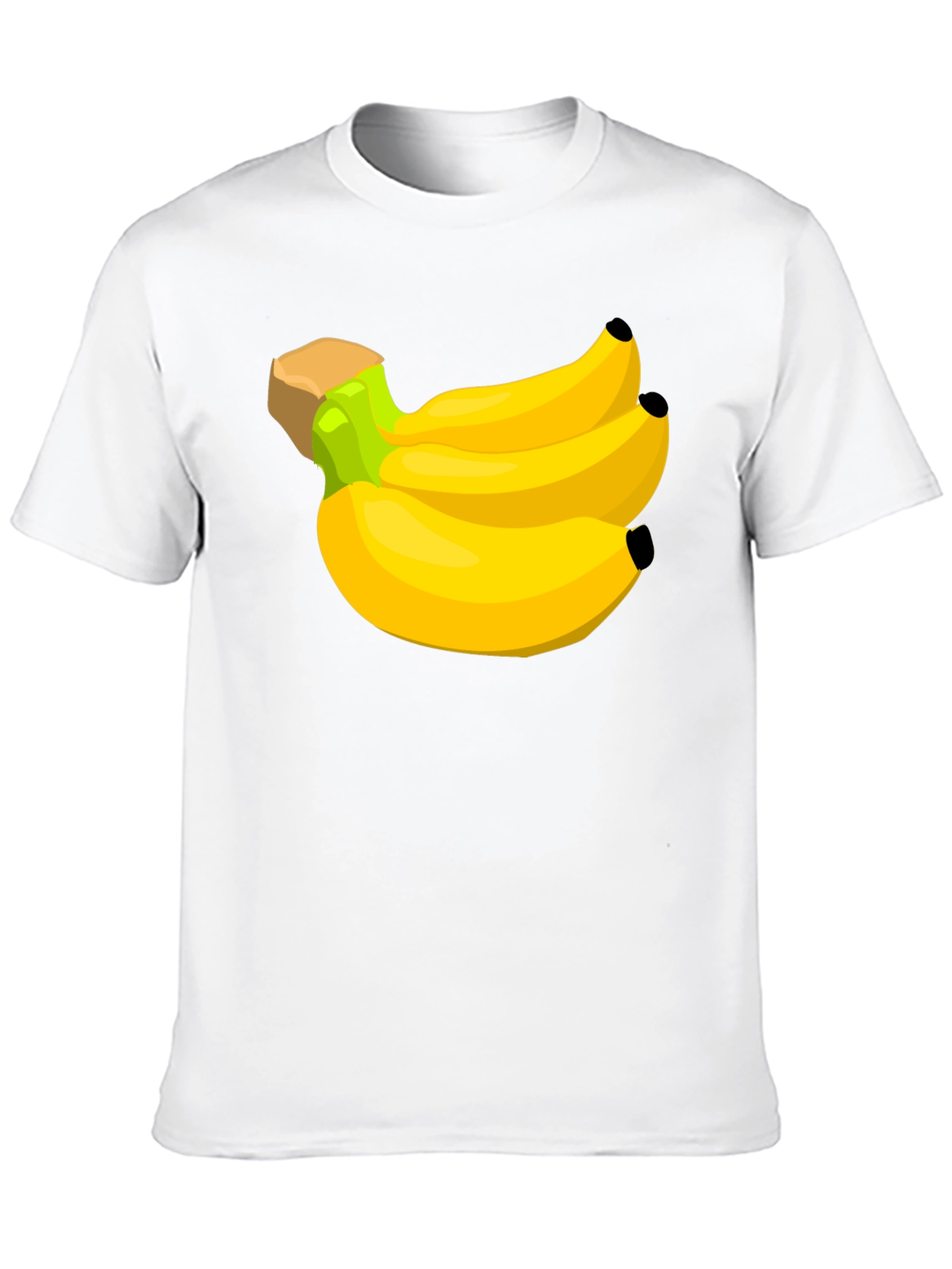 Banana Bunch Graphic Tee - Black Cotton T-Shirt