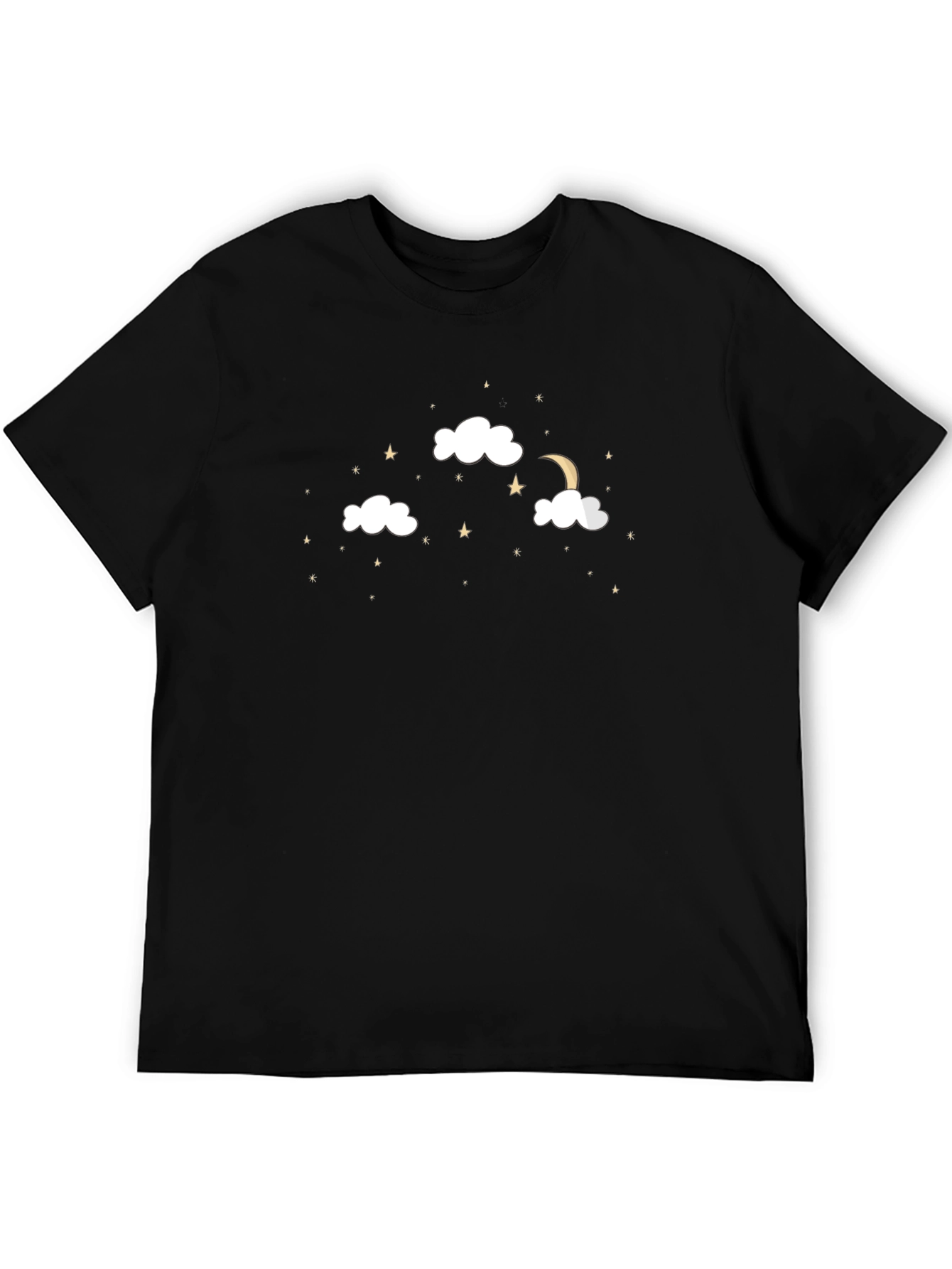 Night Sky T-Shirt - Stars & Moon Design