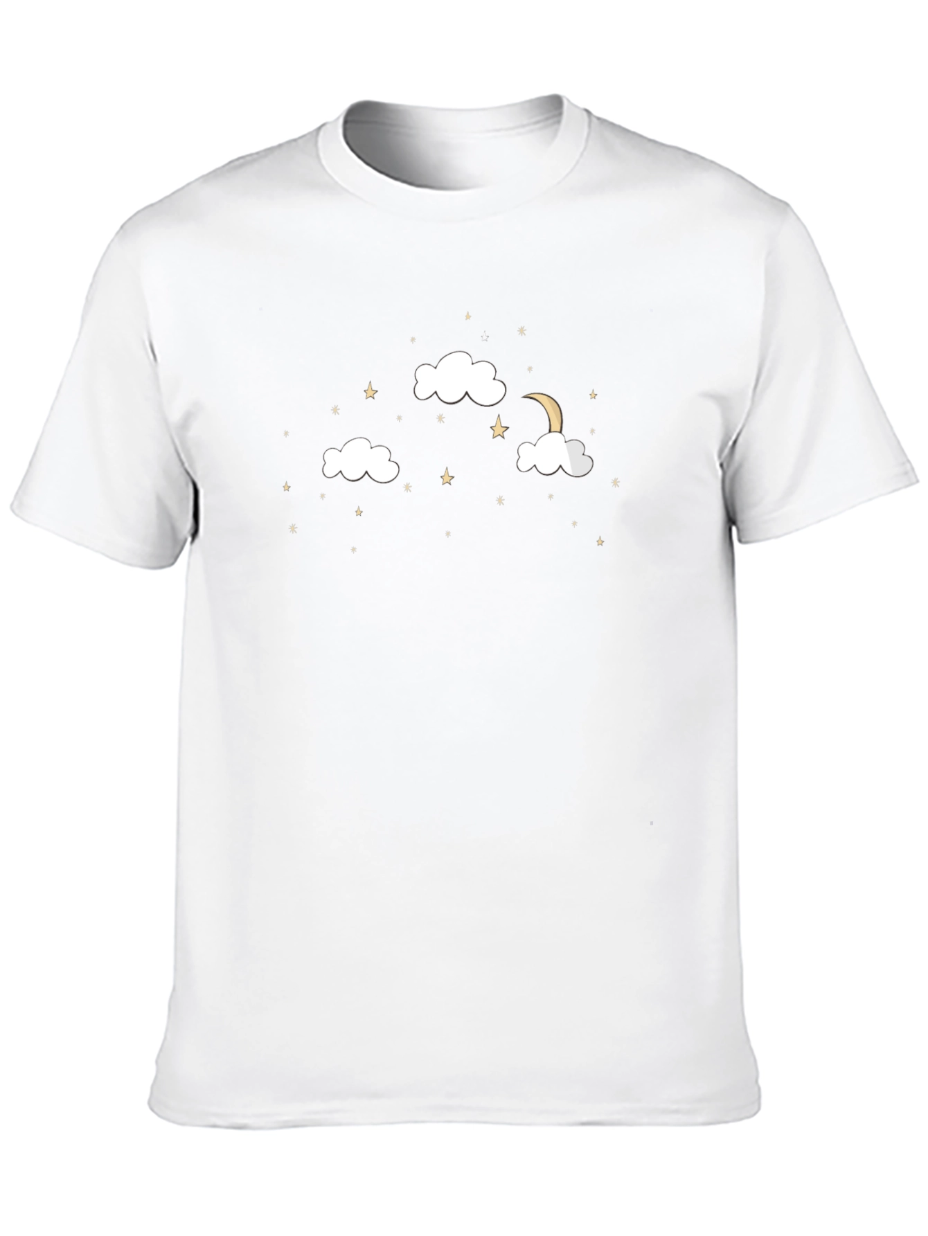 Night Sky T-Shirt - Stars & Moon Design