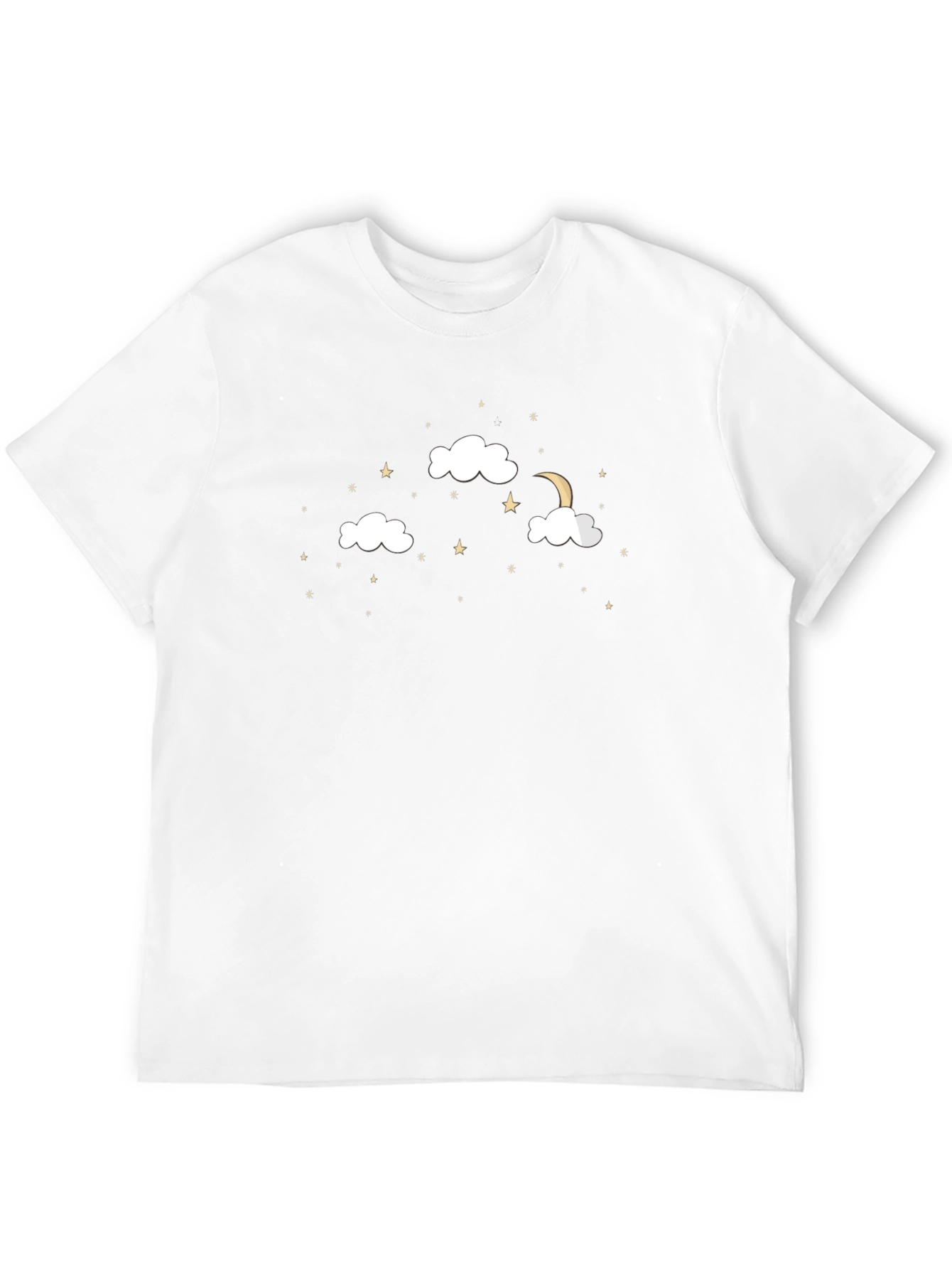 Night Sky T-Shirt - Stars & Moon Design