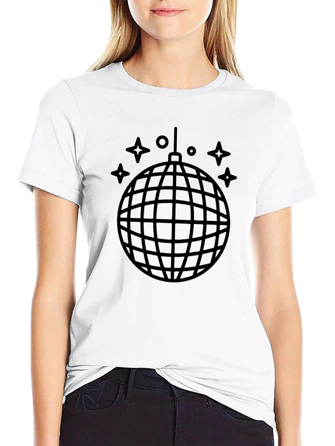 Disco Ball Graphic Tee - Party Ready