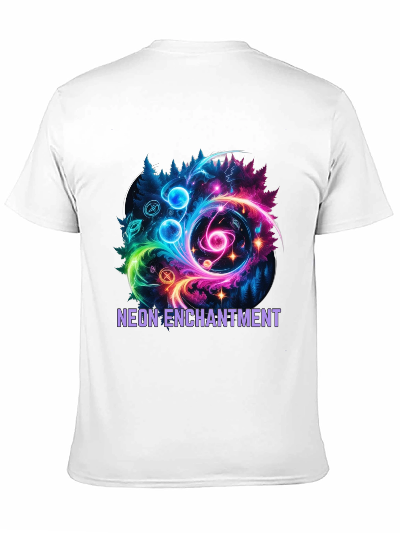 Neon Enchantment Graphic T-Shirt