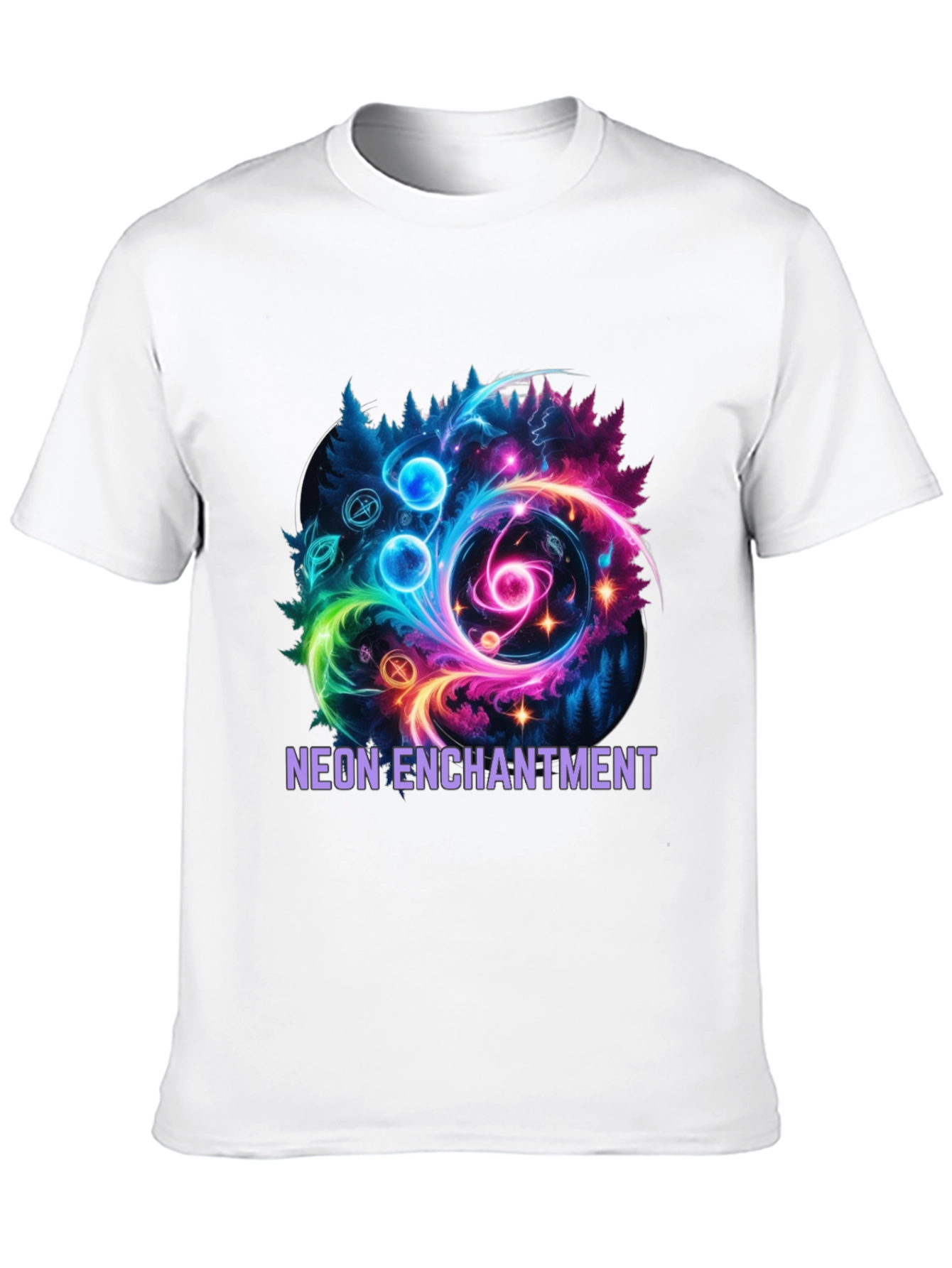 Neon Enchantment Graphic T-Shirt