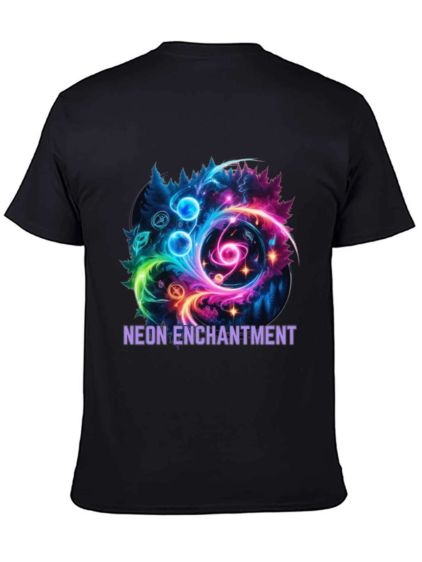 Neon Enchantment Graphic T-Shirt