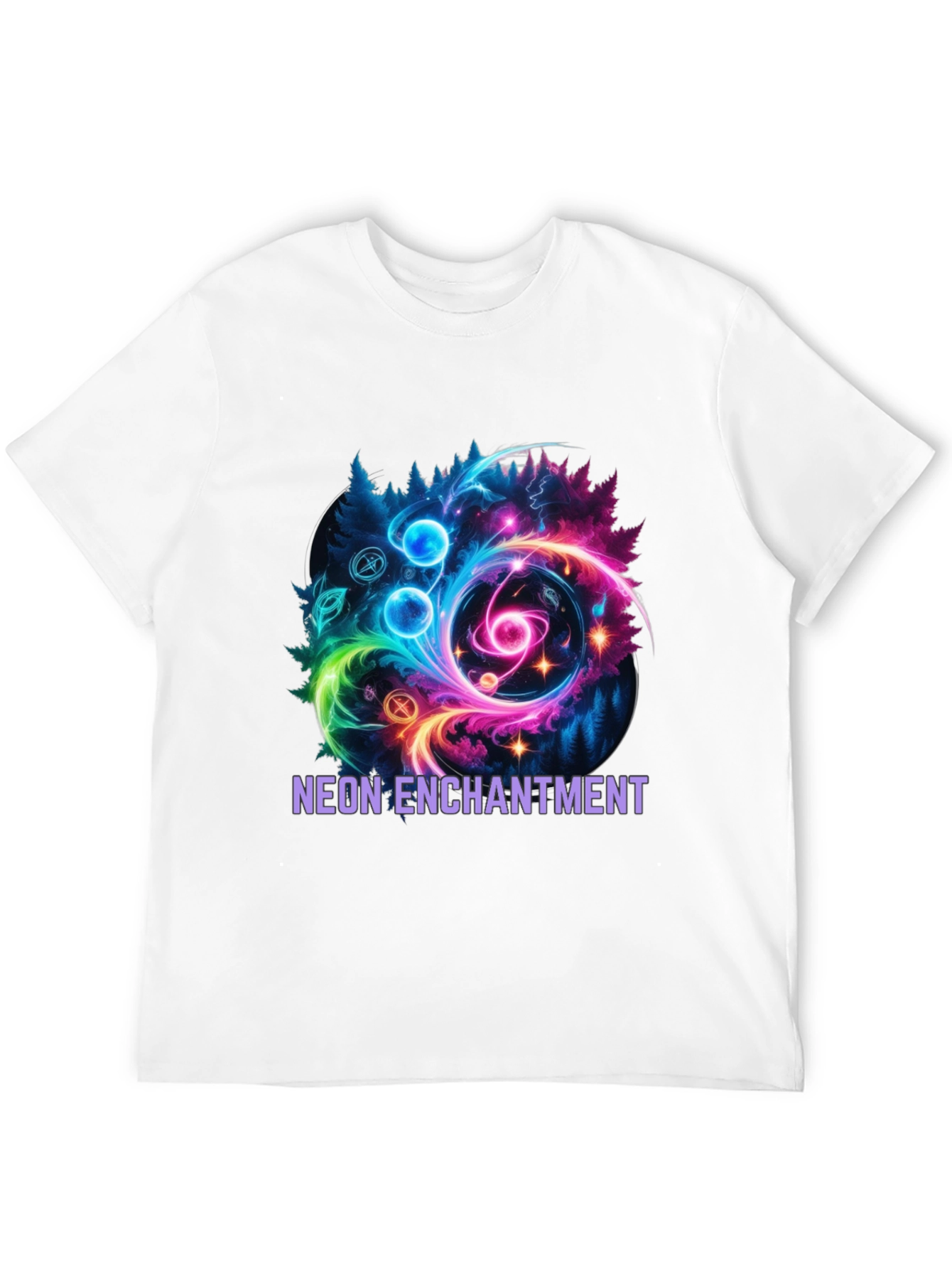 Neon Enchantment Graphic T-Shirt