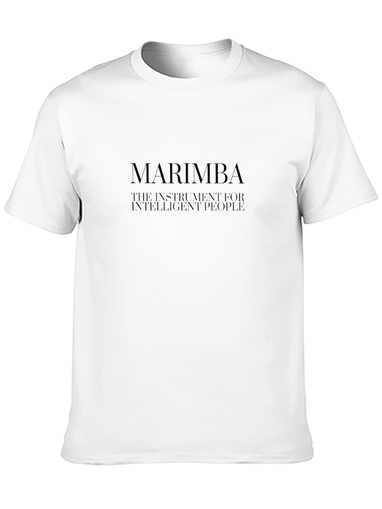 Marimba Intelligent People Black T-Shirt