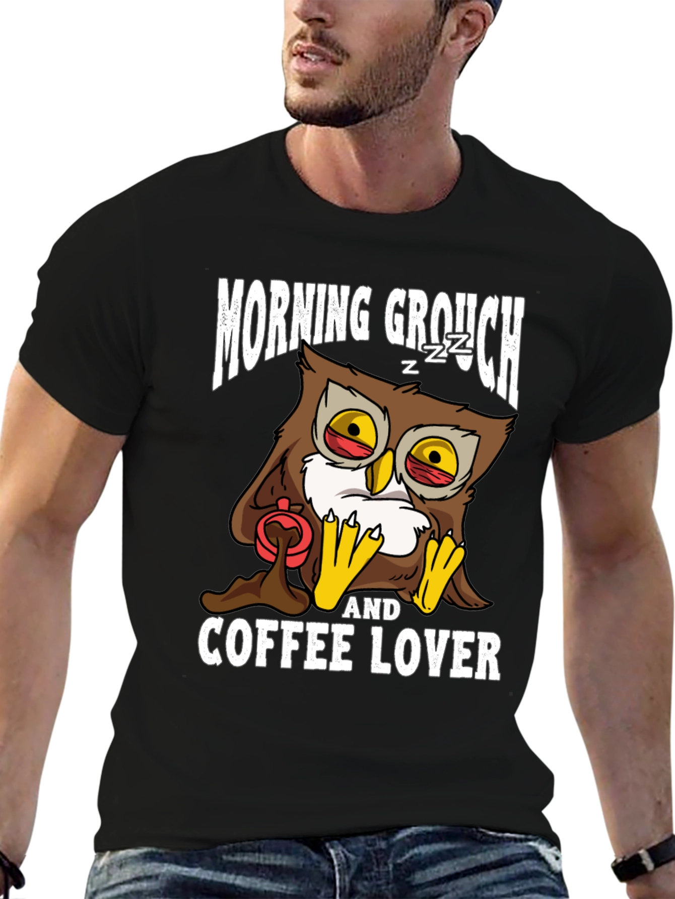 Morning Grouch Owl Coffee Lover T-Shirt