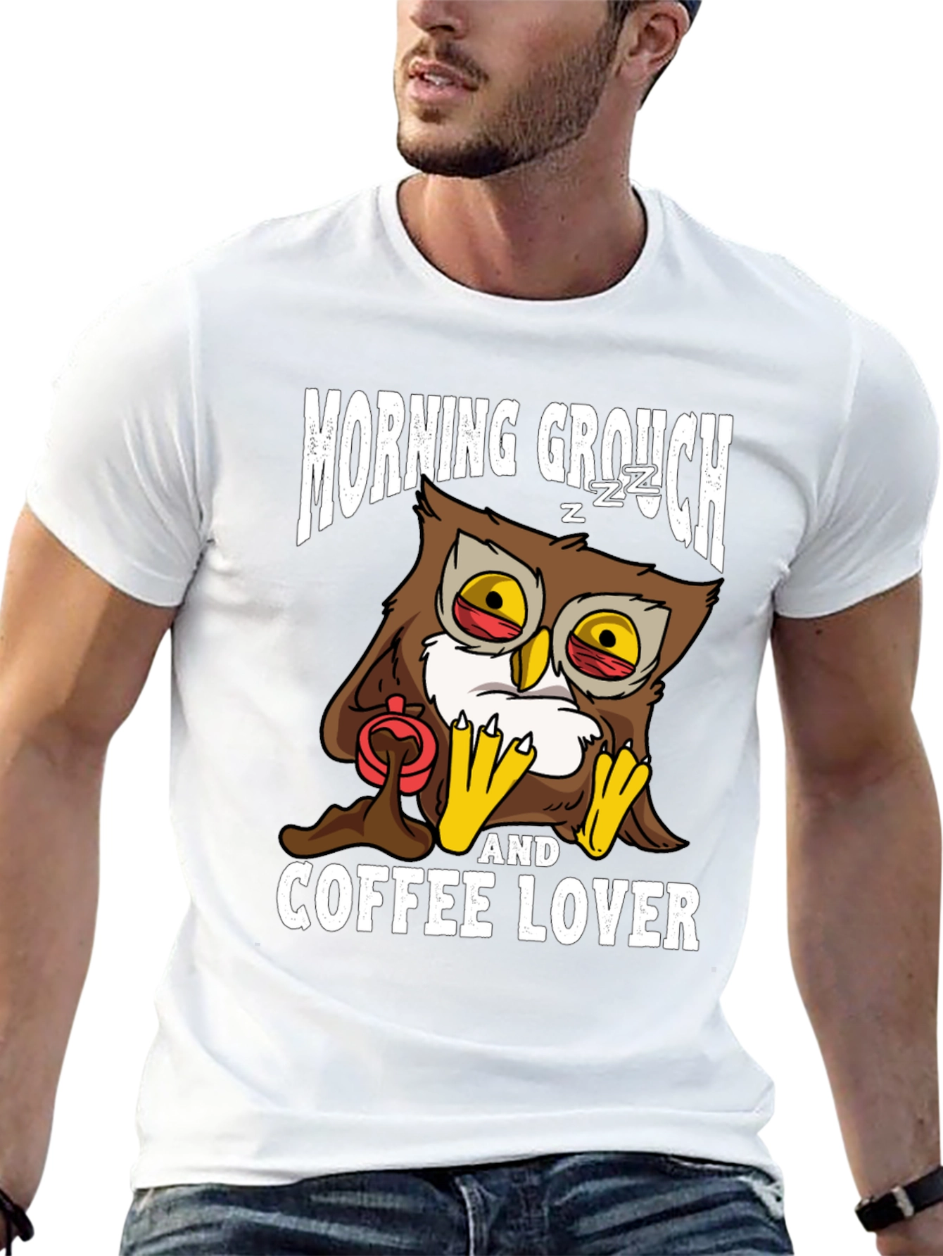 Morning Grouch Owl Coffee Lover T-Shirt
