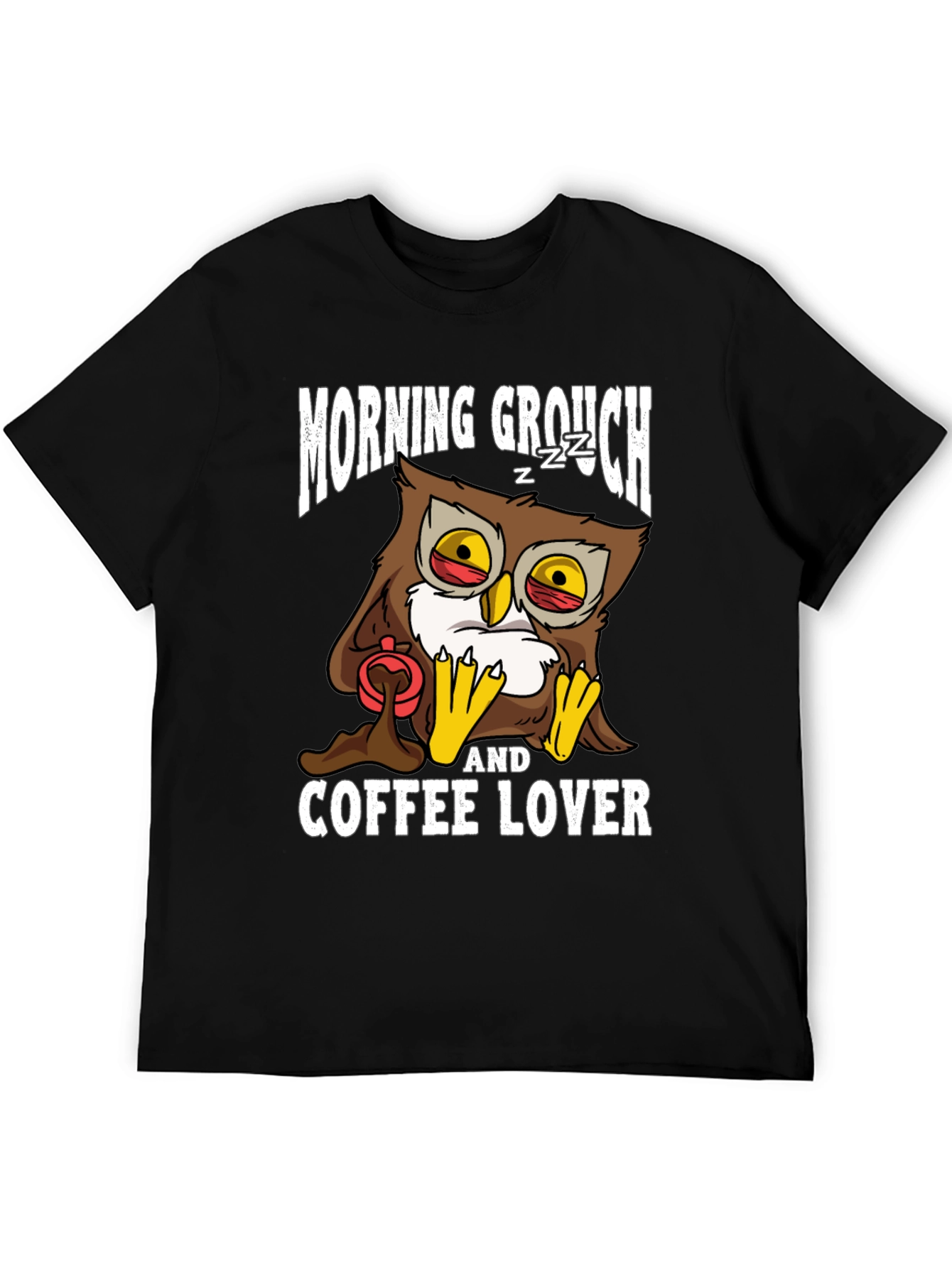 Morning Grouch Owl Coffee Lover T-Shirt