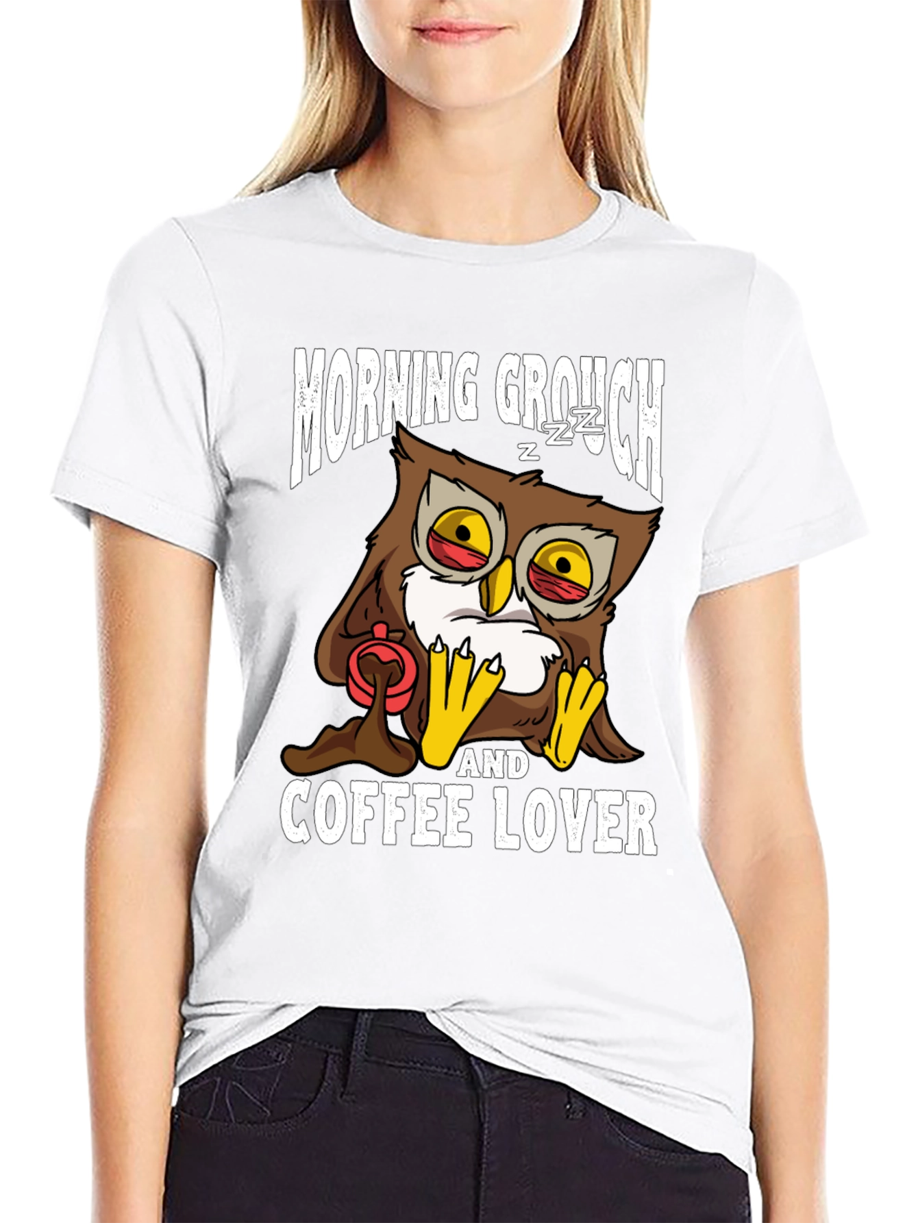 Morning Grouch Owl Coffee Lover T-Shirt