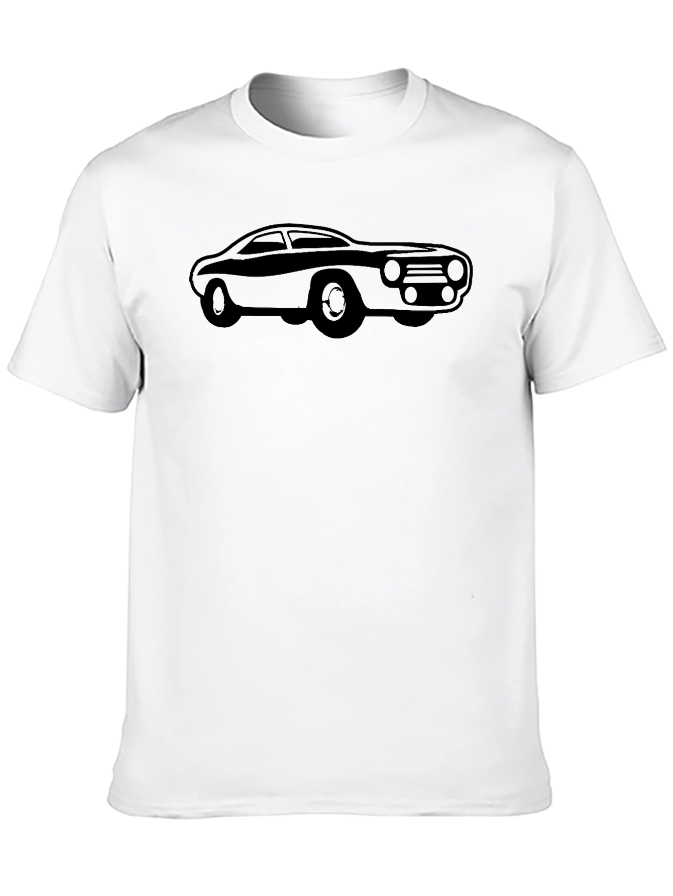 Classic Car Graphic Tee - Black Short Sleeve