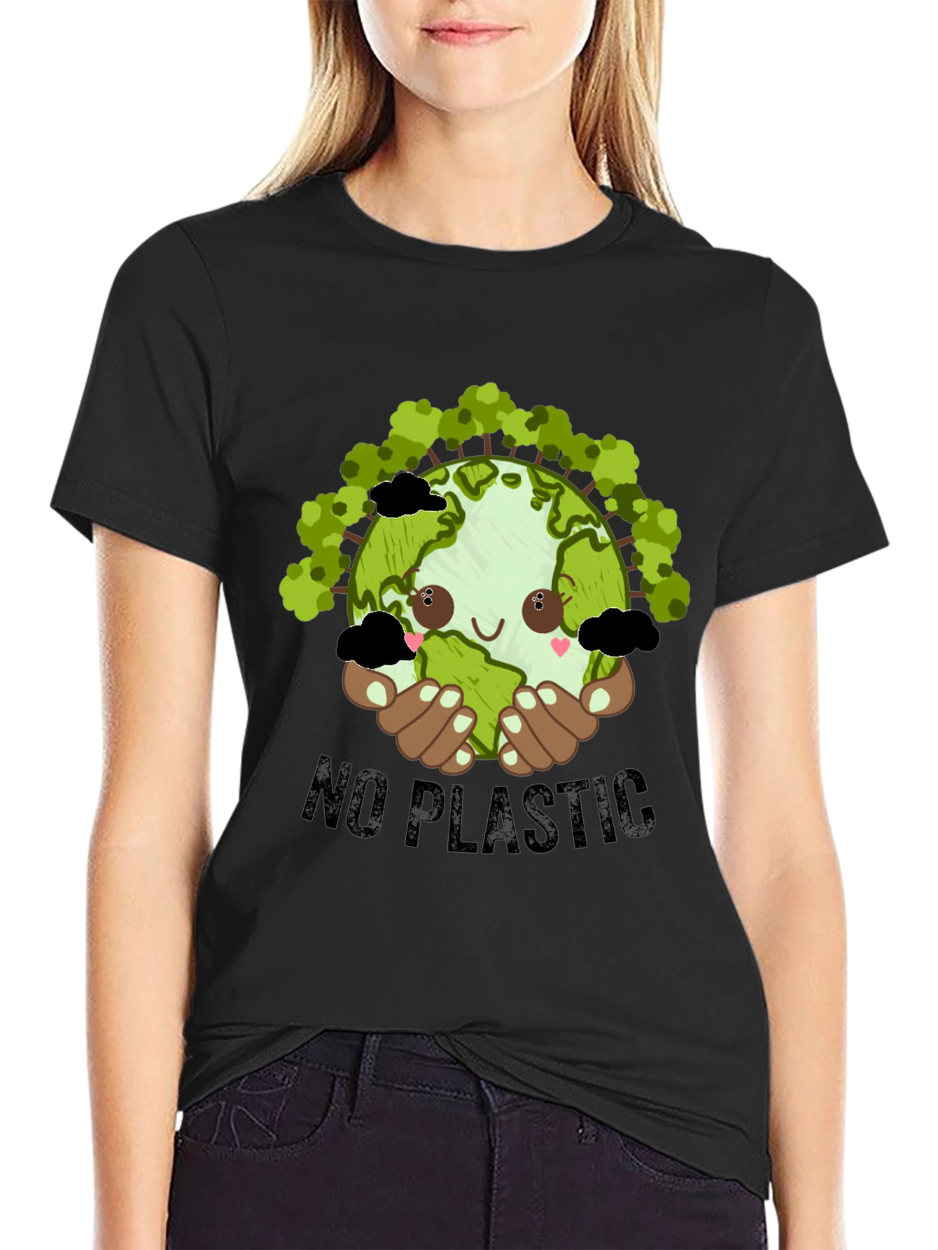 Eco-Friendly No Plastic Graphic Tee