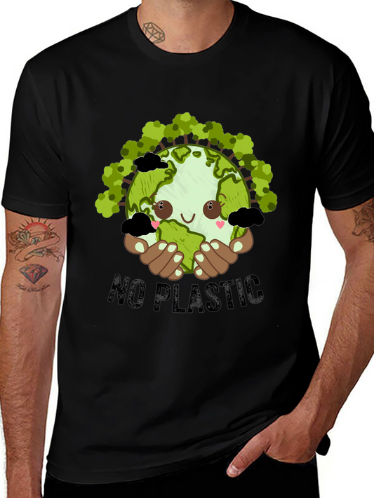 Eco-Friendly No Plastic Graphic Tee