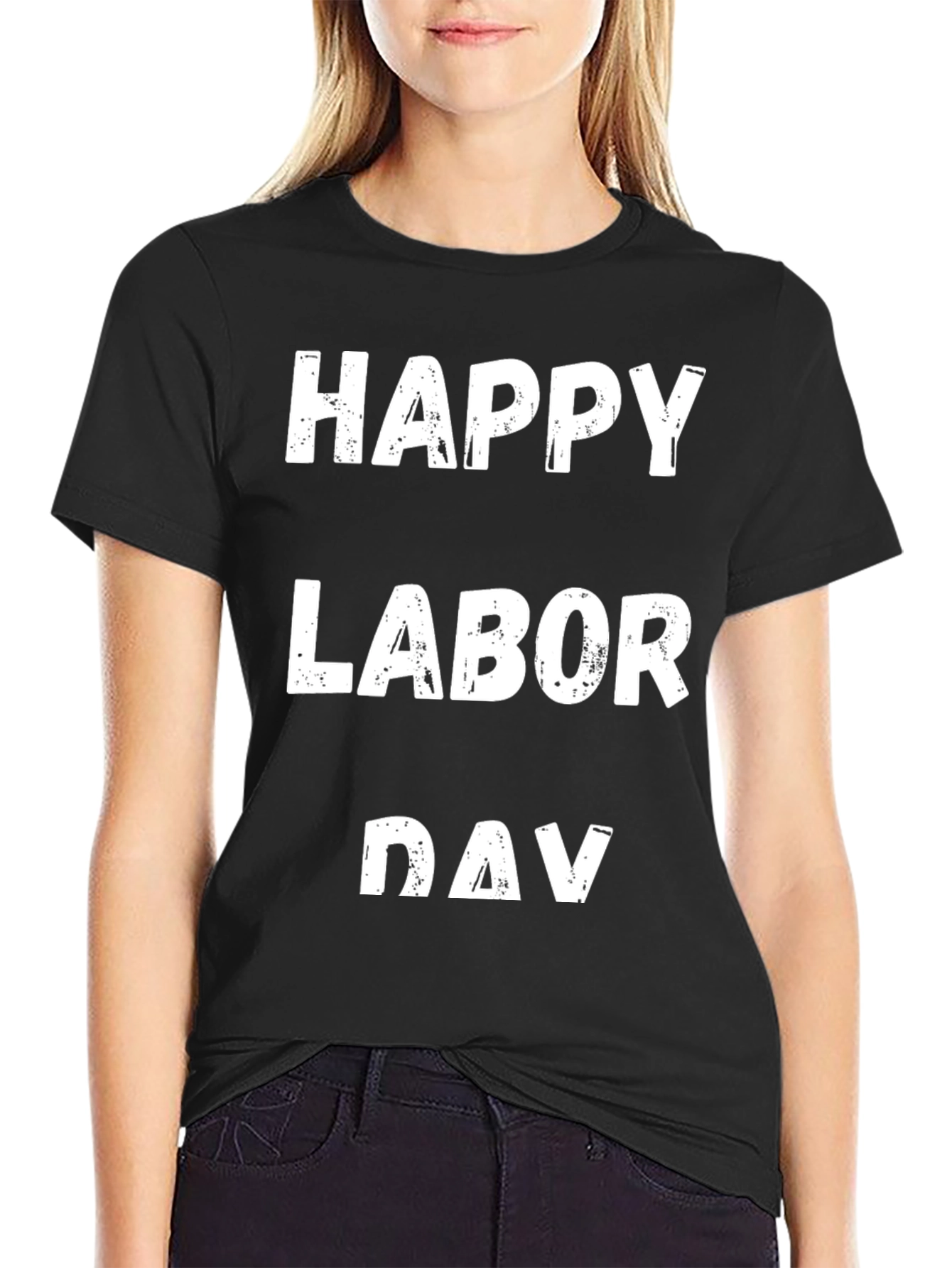 Happy Labor Day T-Shirt Black