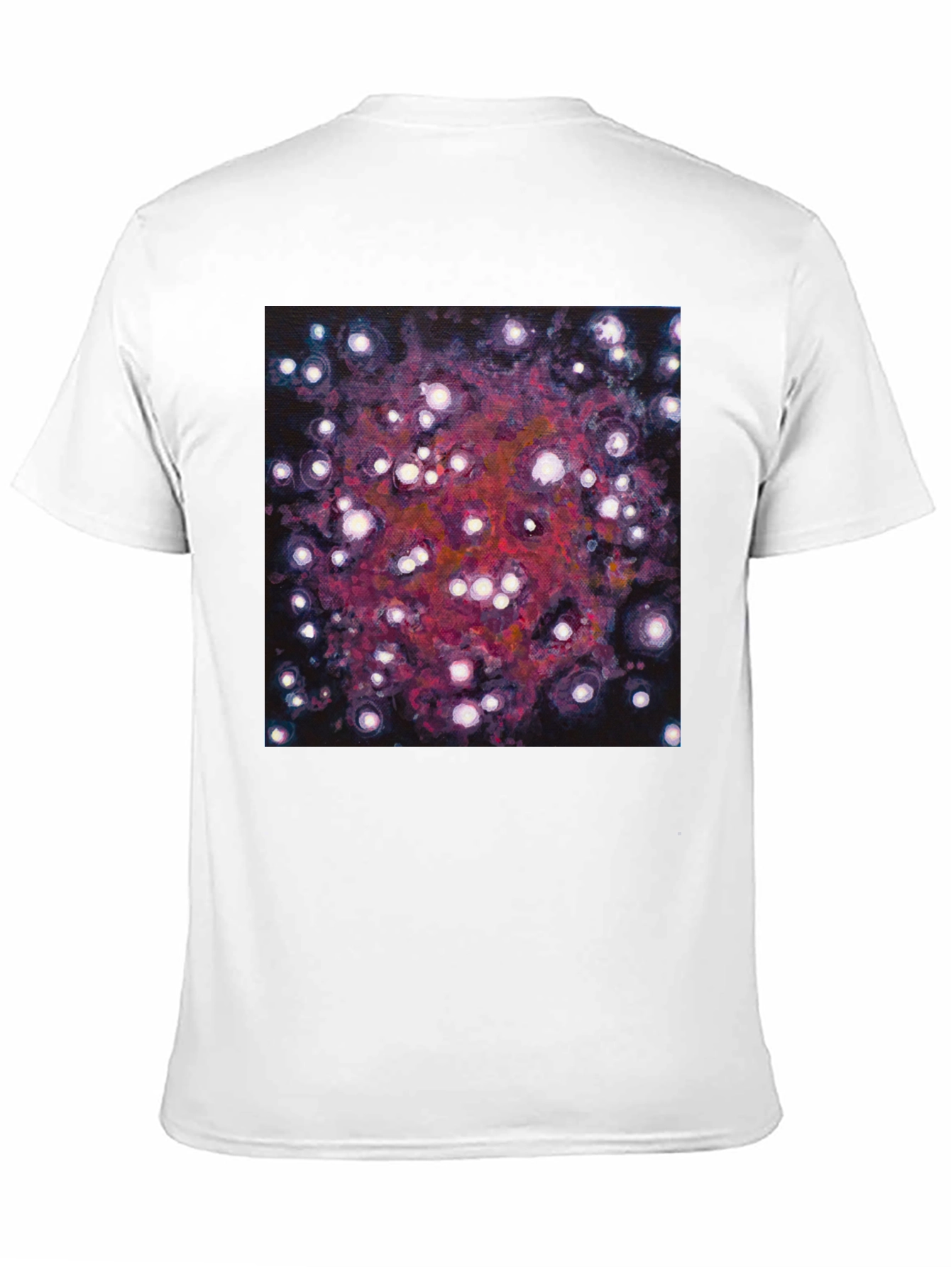 Abstract Galaxy Print Black T-Shirt