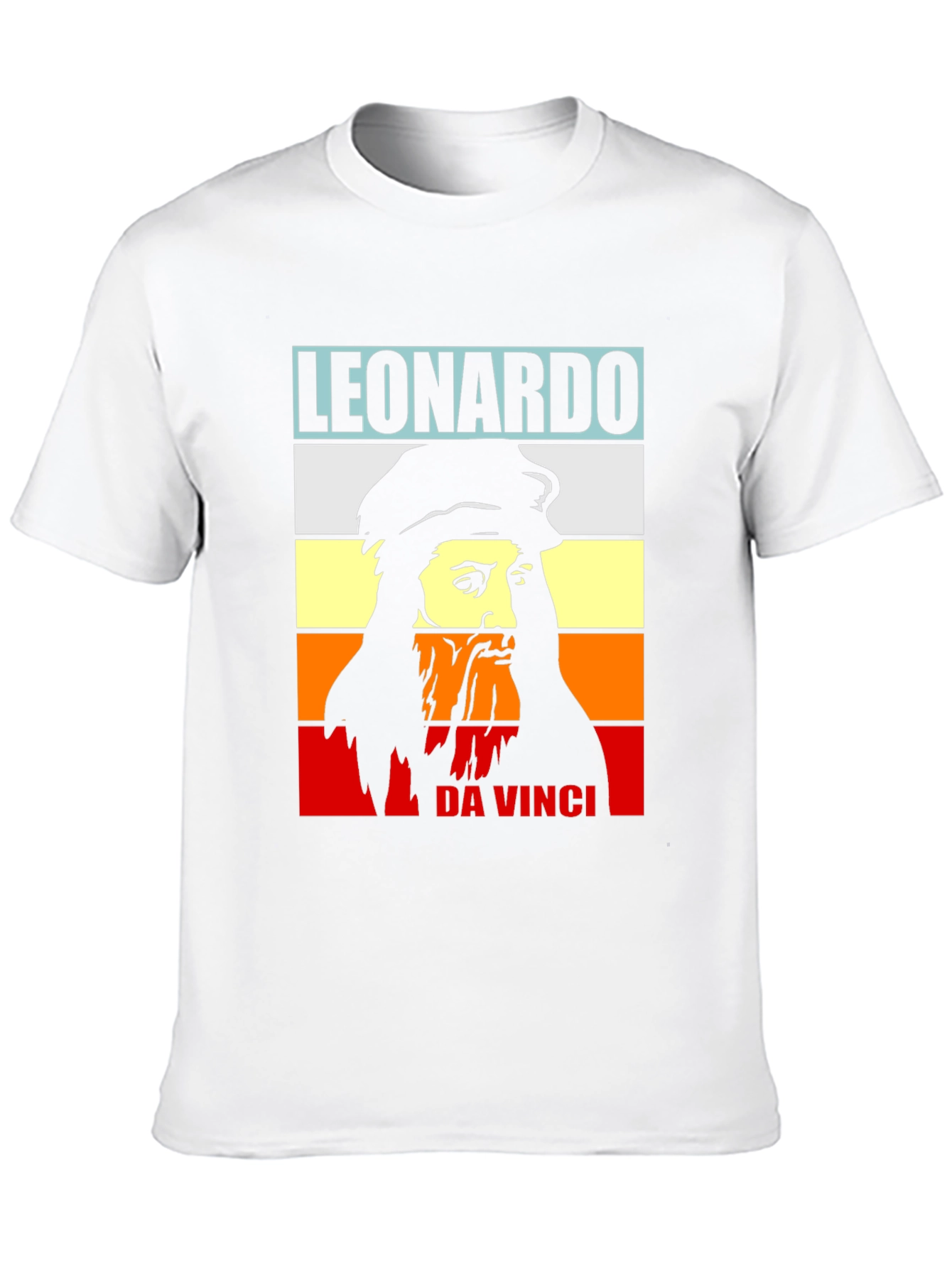 Leonardo Da Vinci T-Shirt Black Graphic Tee
