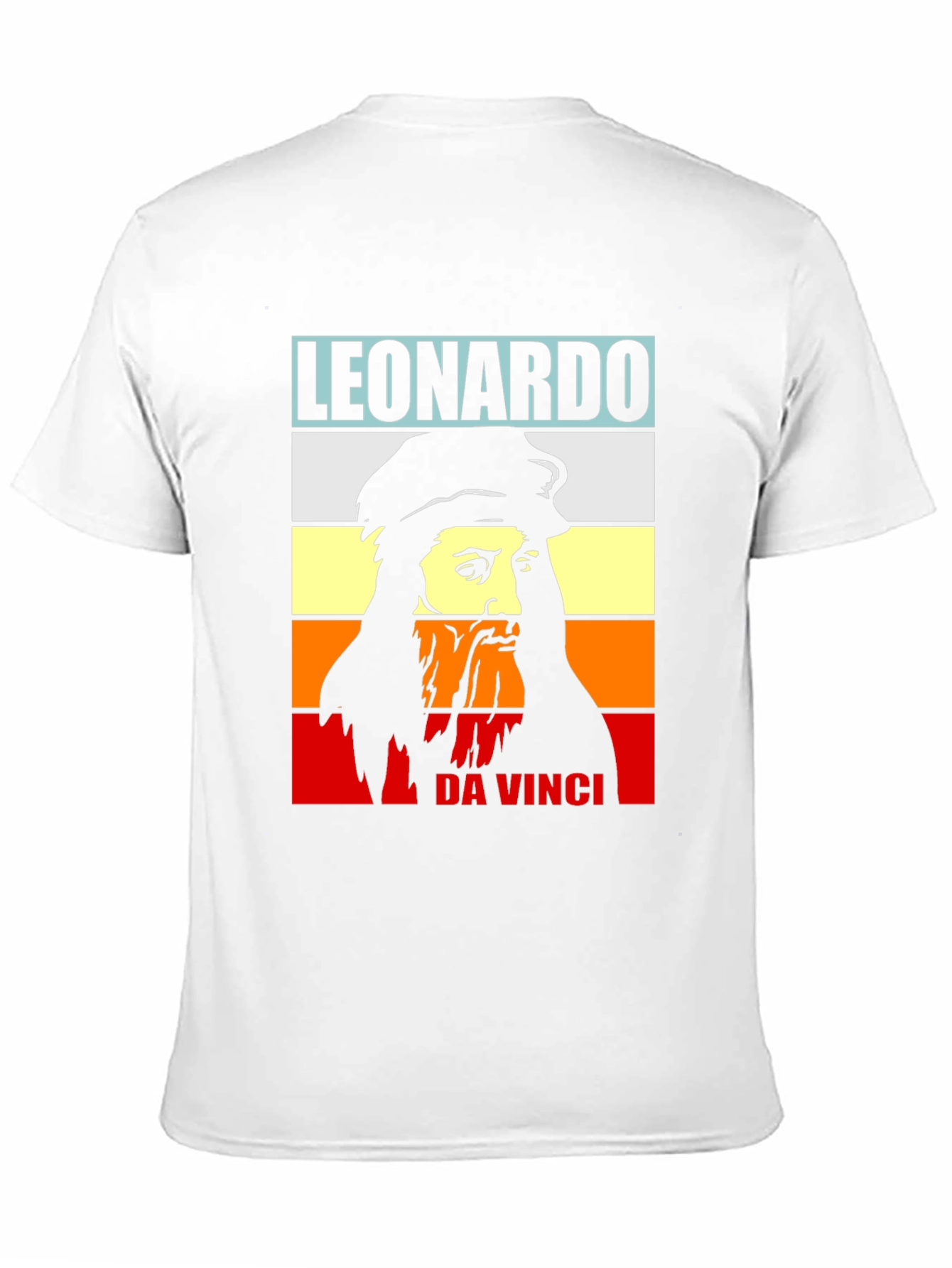 Leonardo Da Vinci T-Shirt Black Graphic Tee