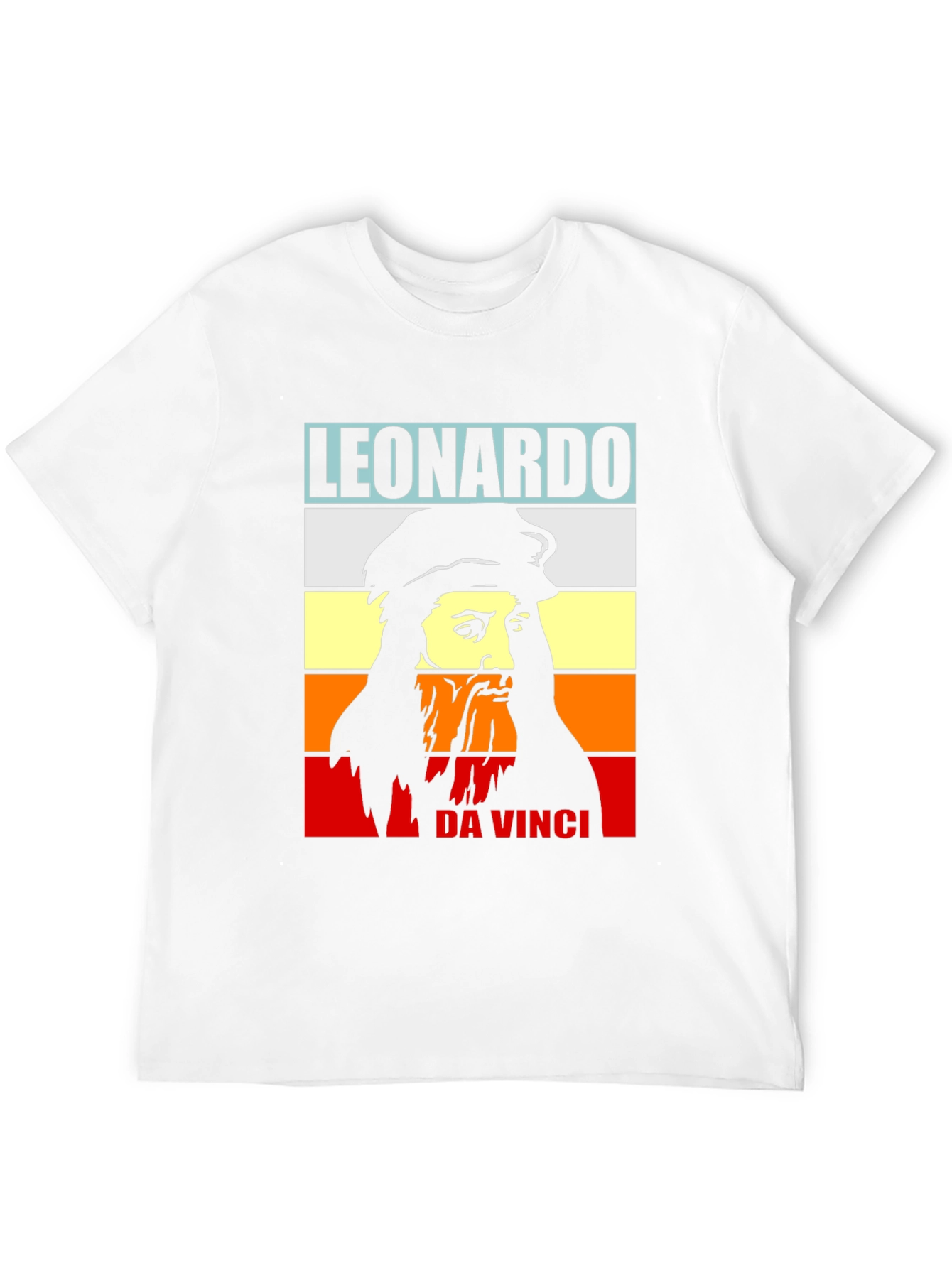 Leonardo Da Vinci T-Shirt Black Graphic Tee