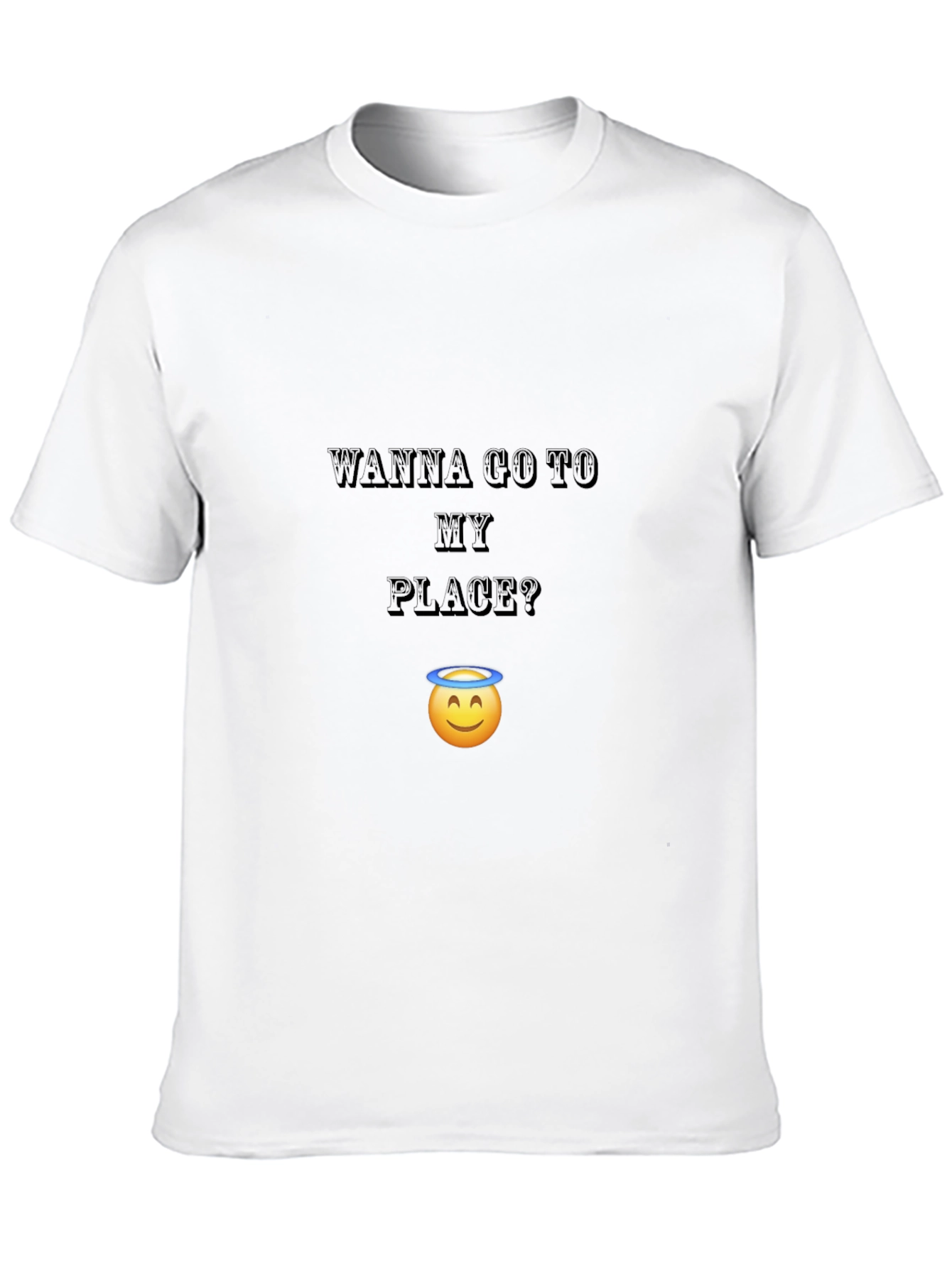 Wanna Go To My Place? Funny Graphic T-Shirt