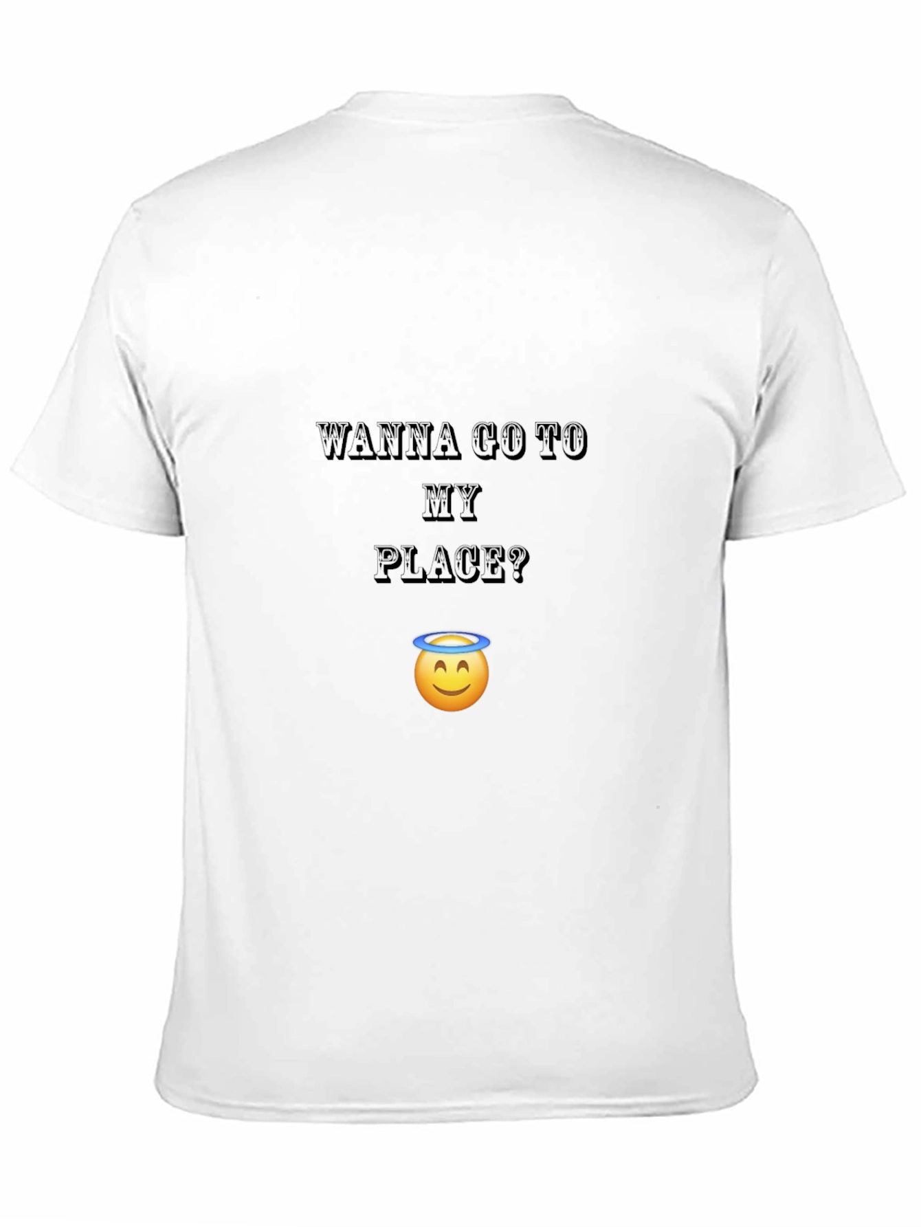 Wanna Go To My Place? Funny Graphic T-Shirt