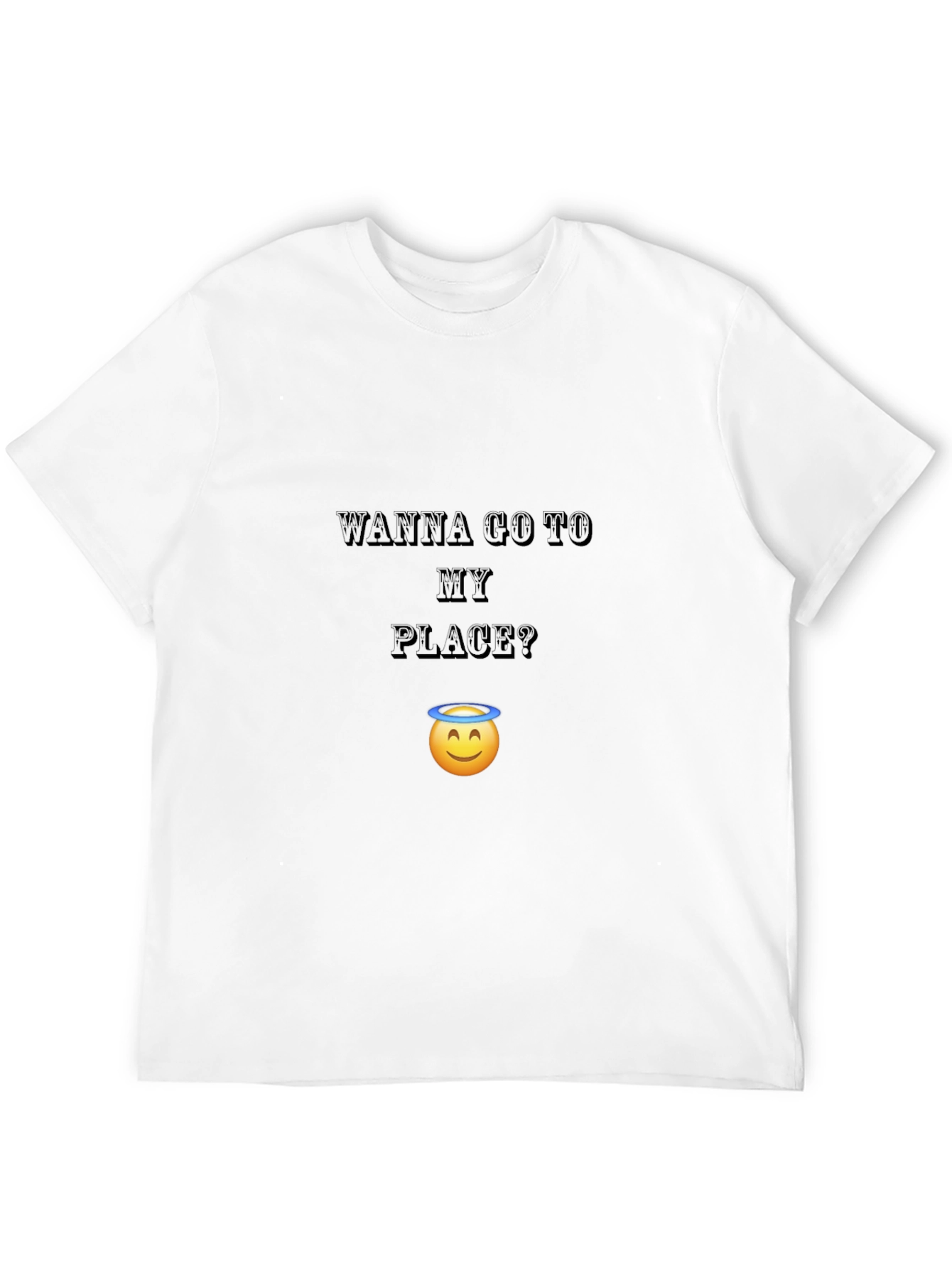 Wanna Go To My Place? Funny Graphic T-Shirt