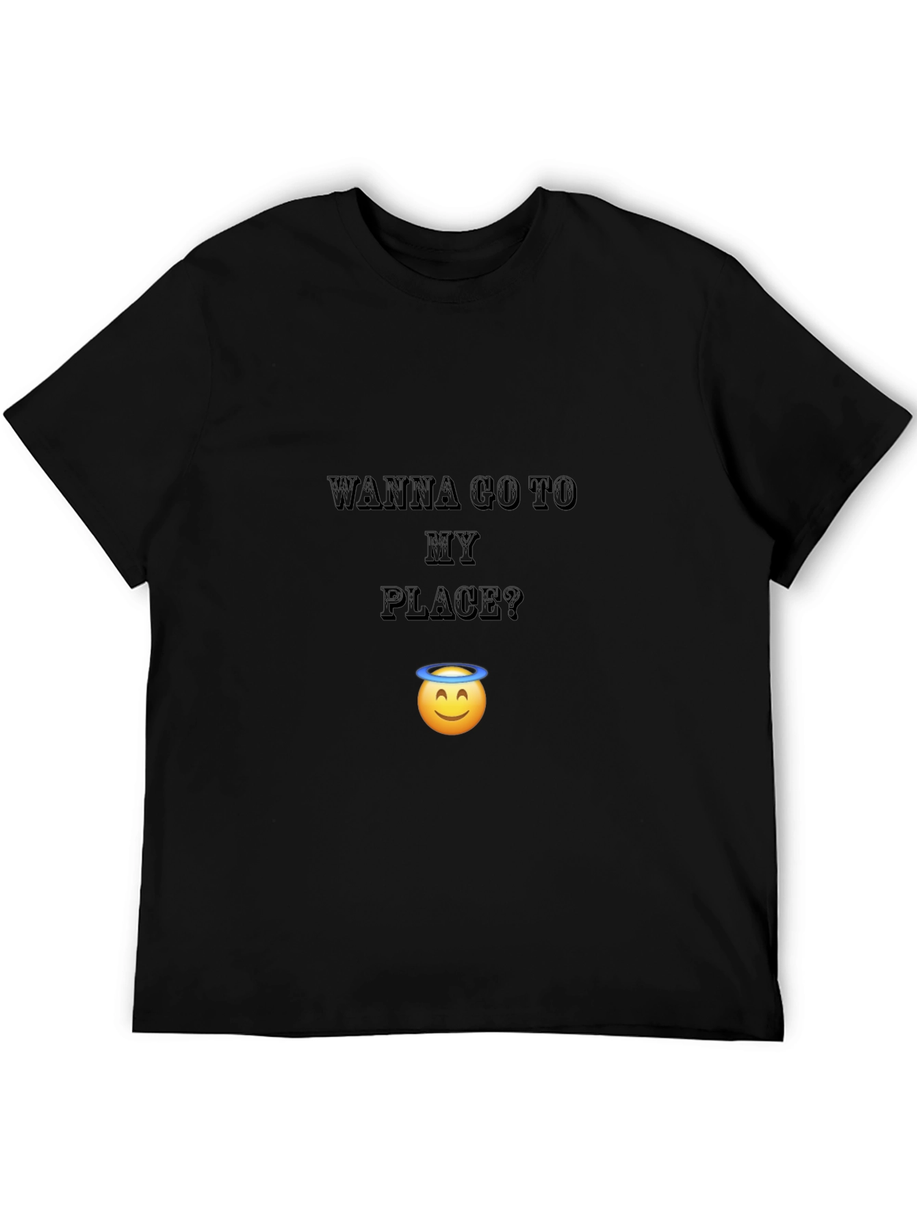 Wanna Go To My Place? Funny Graphic T-Shirt