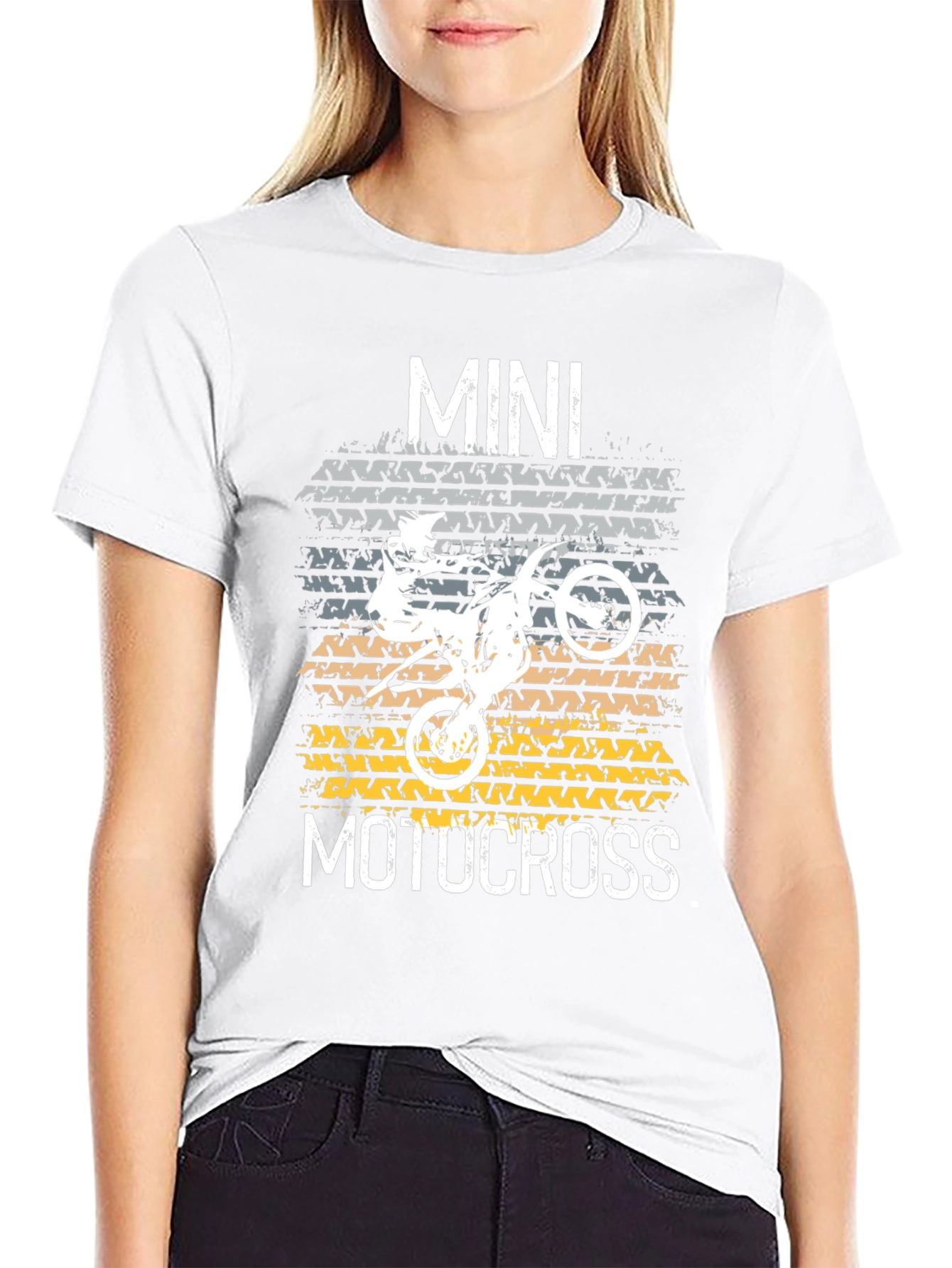 Mini Motocross Graphic Tee - Black Cotton T-Shirt
