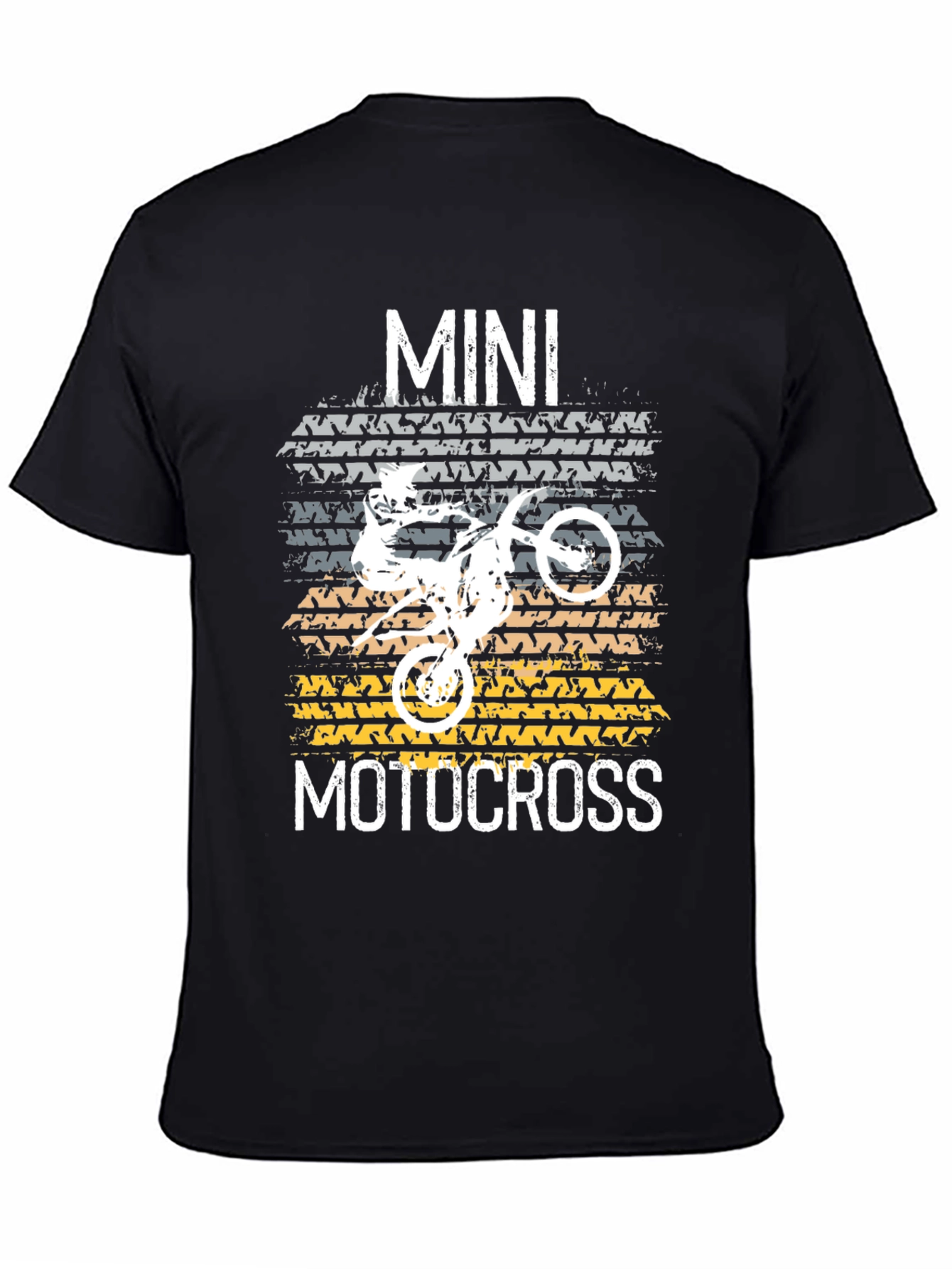 Mini Motocross Graphic Tee - Black Cotton T-Shirt