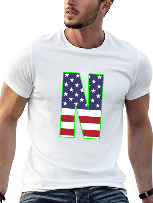 American Flag N T-Shirt