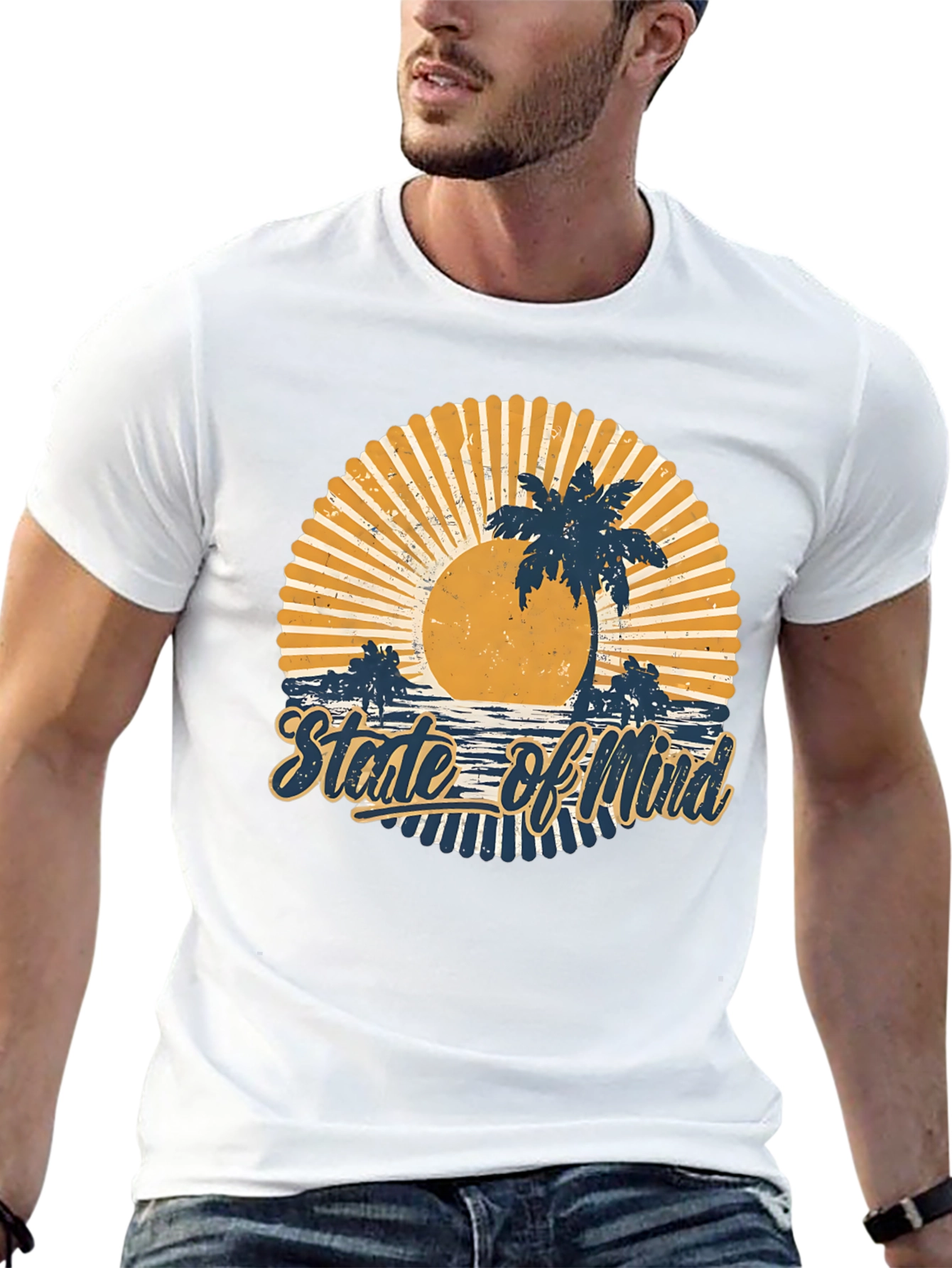 State of Mind Palm Tree Graphic Tee