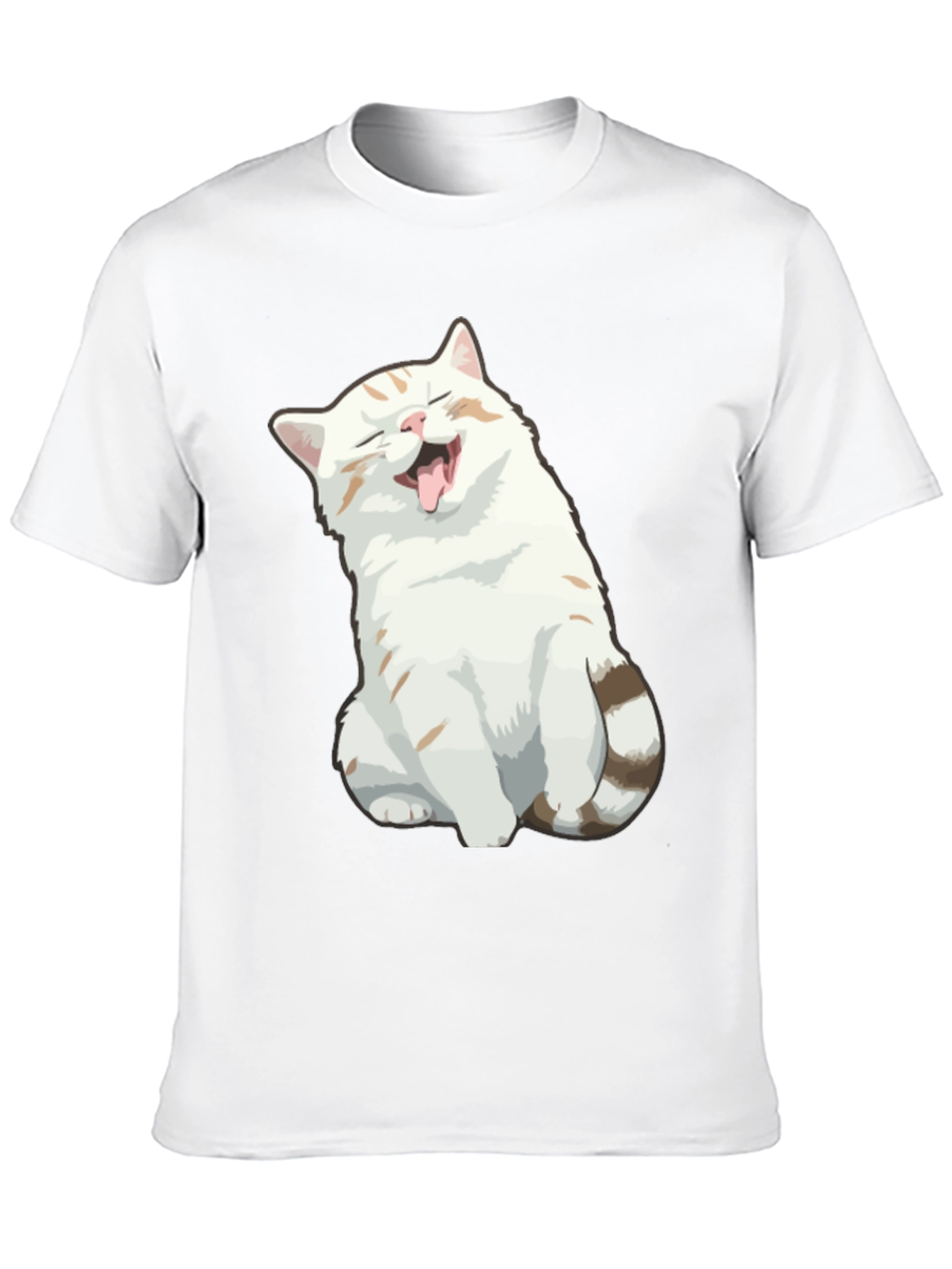 Funny Cat Graphic Tee - Soft Cotton Black T-Shirt