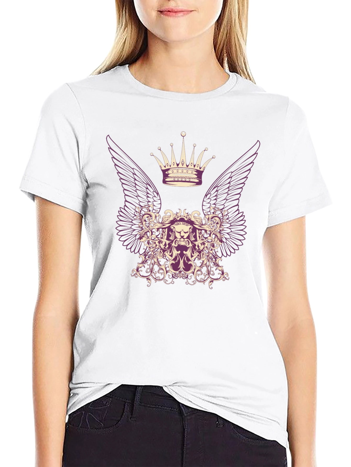 Crown Winged Lion Graphic Tee