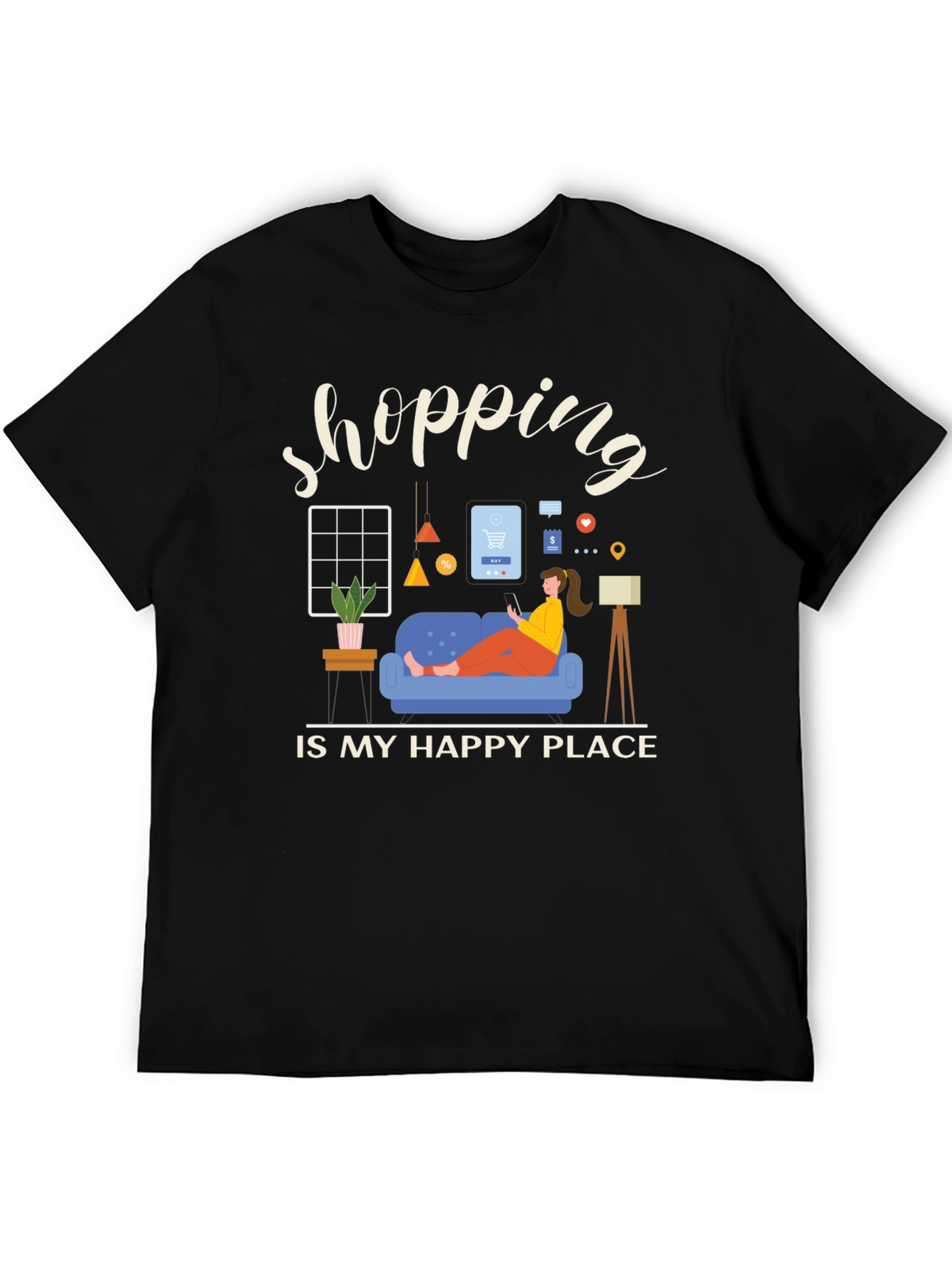 Shopping is My Happy Place T-Shirt