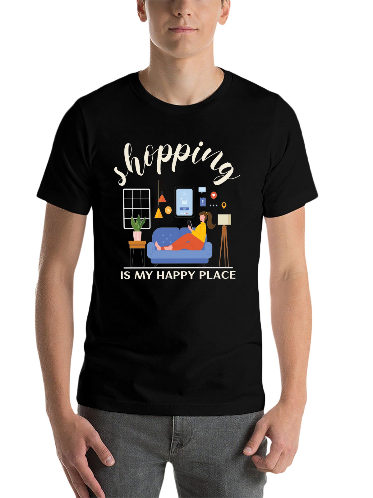 Shopping is My Happy Place T-Shirt