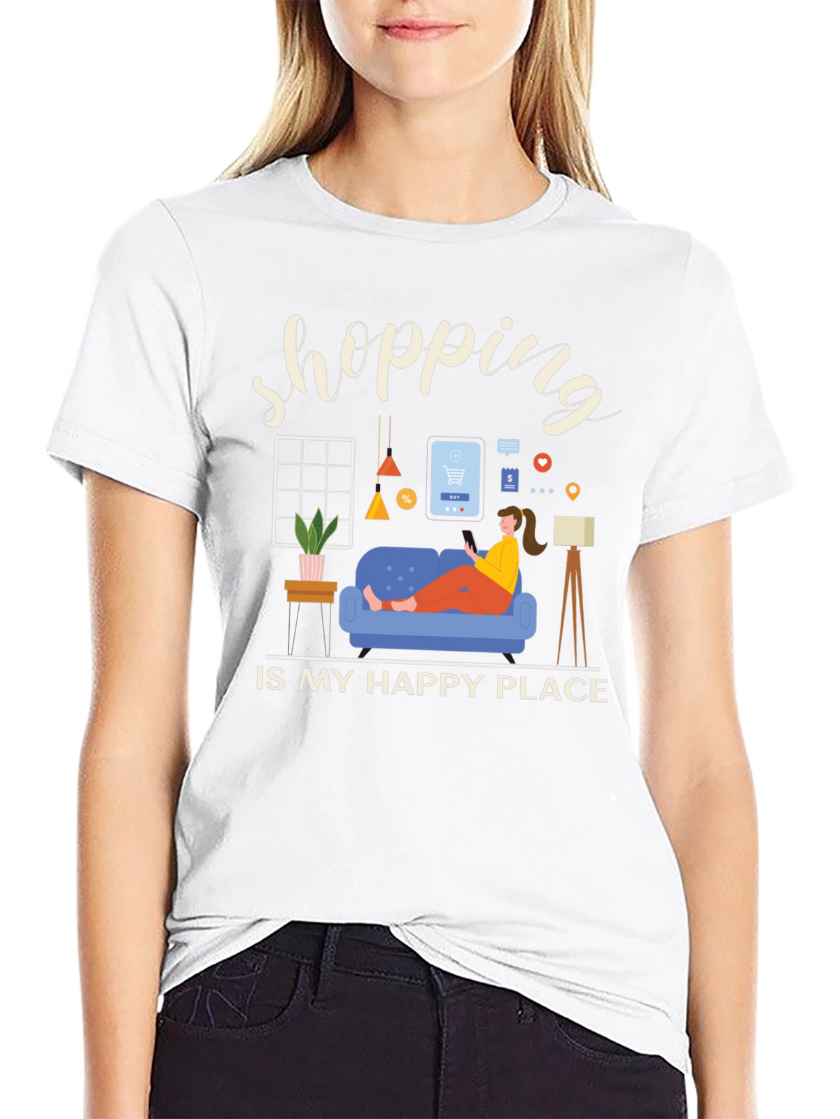 Shopping is My Happy Place T-Shirt