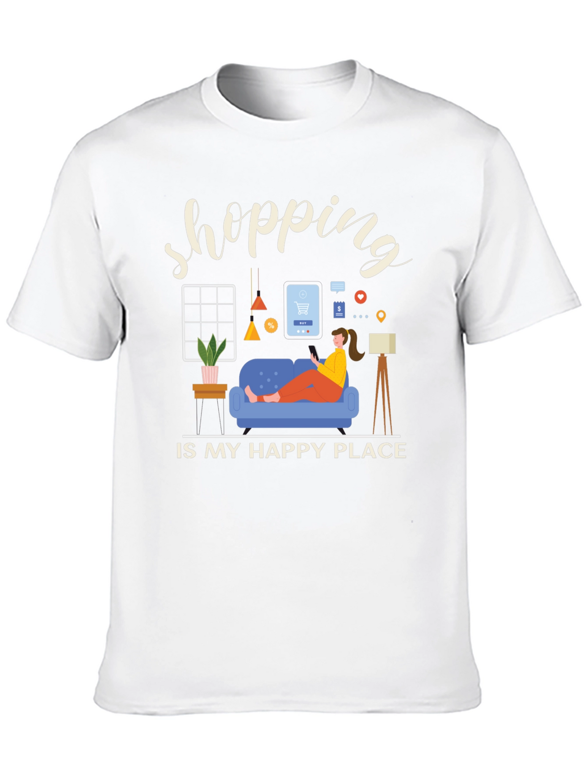Shopping is My Happy Place T-Shirt