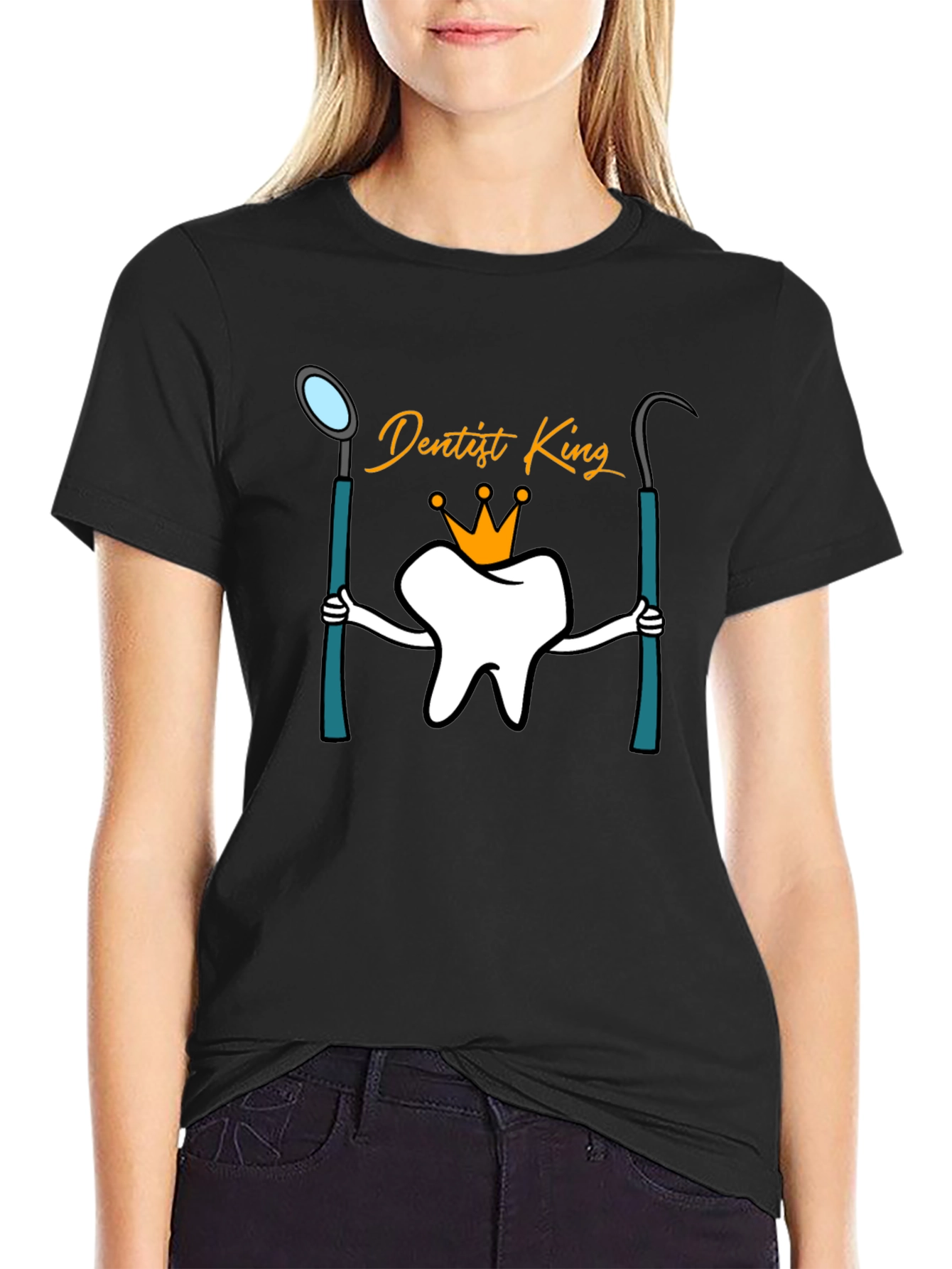 Dentist King Black T-Shirt